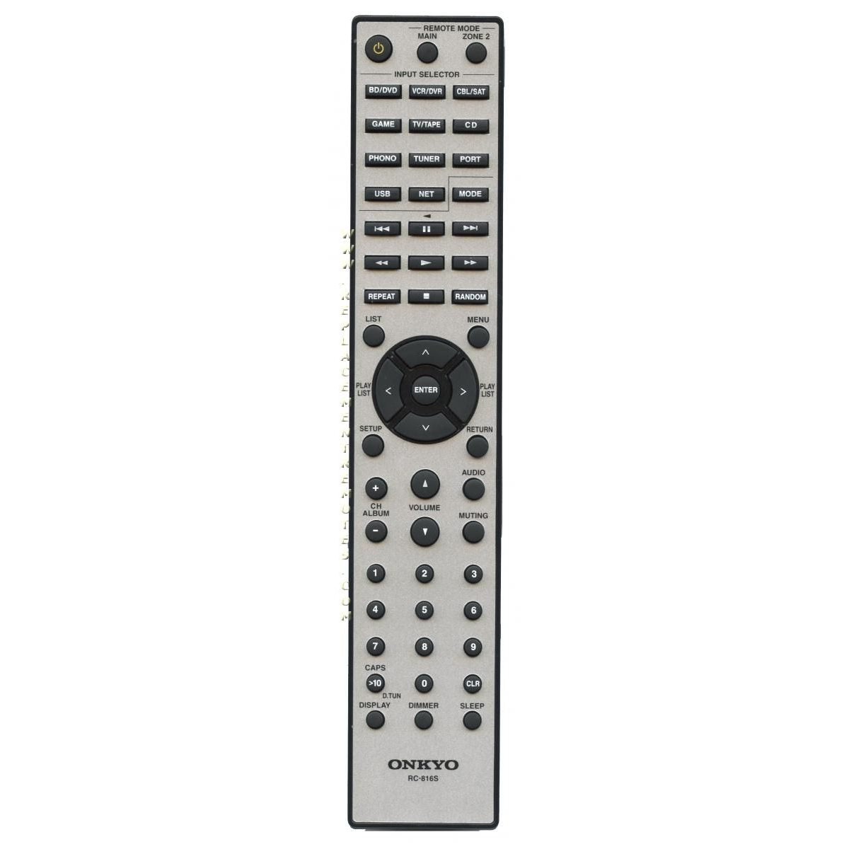 Télécommande pour ampli-tuner audio/vidéo Onkyo RC816S - 24140816