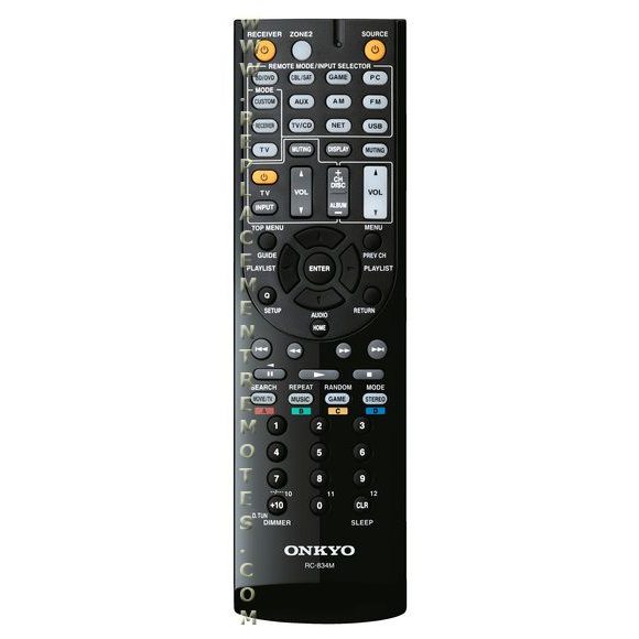 Télécommande du récepteur Onkyo RC834M