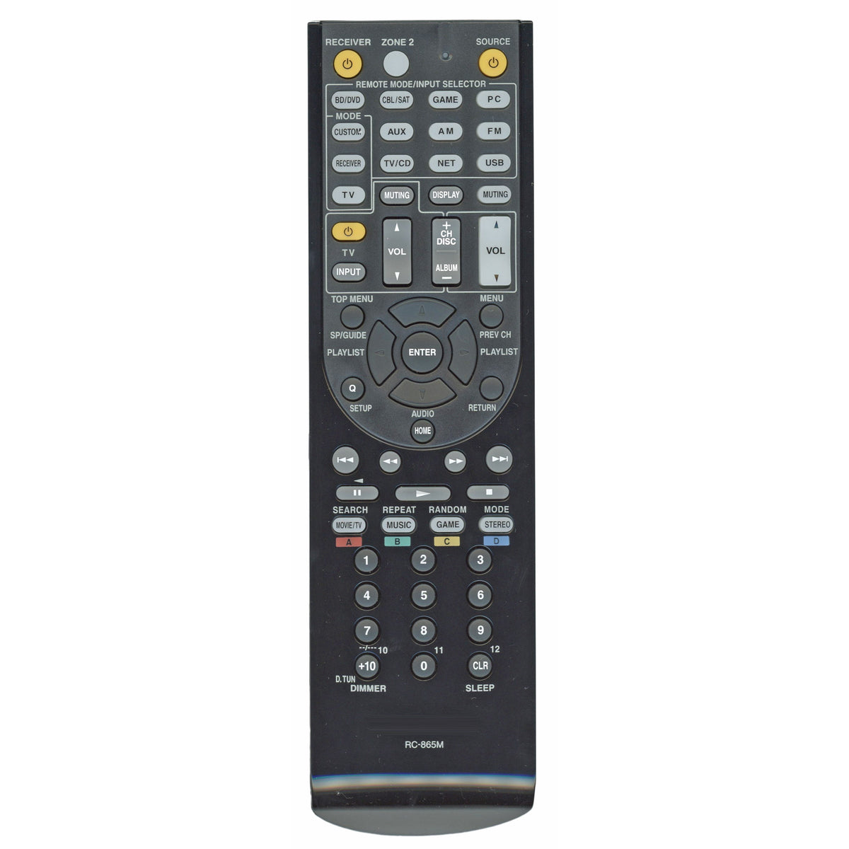 Anderic Replacement RC865M A/V Receiver Remote Control for Onkyo and Integra