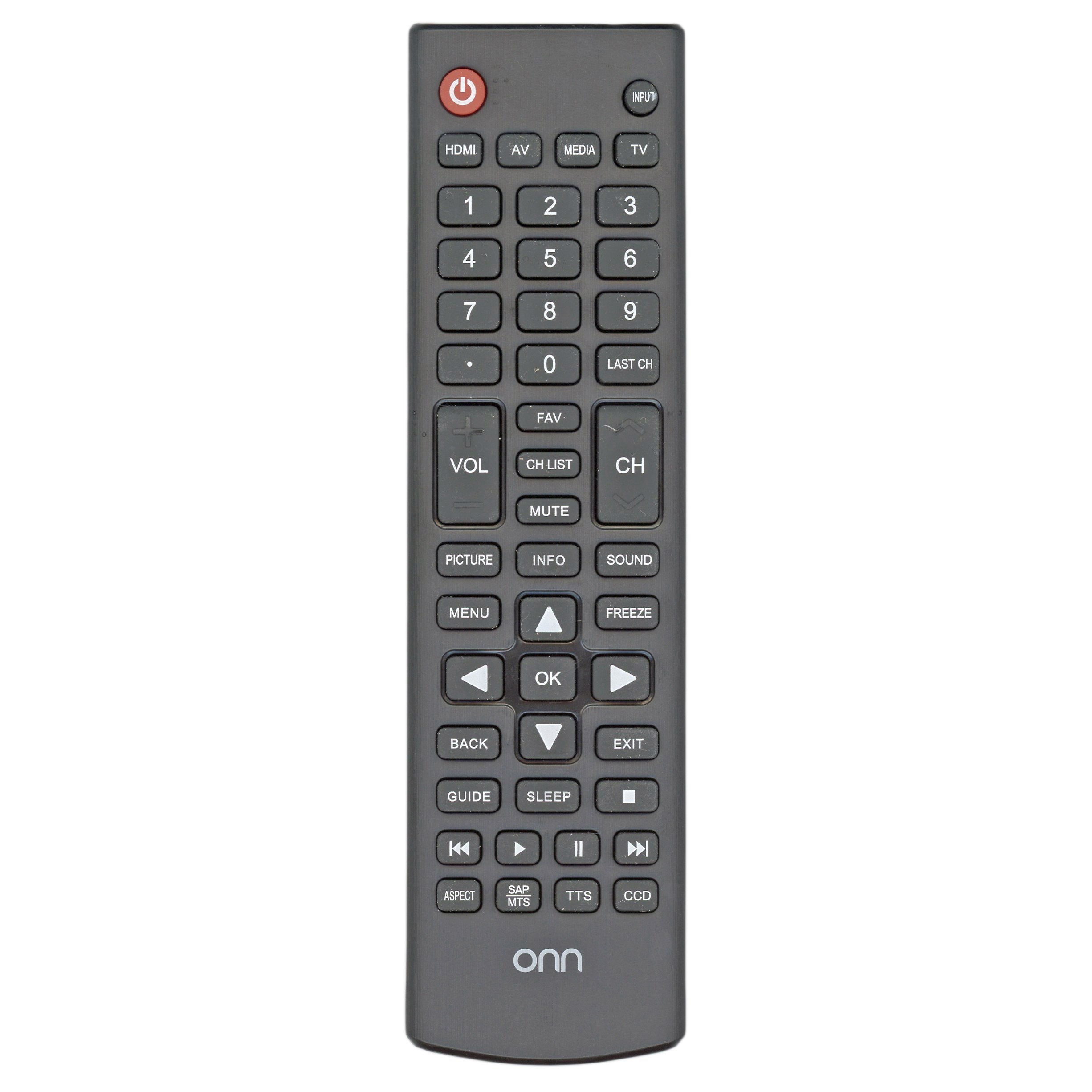 Control remoto de TV ONN 398GR12BEEMN0001