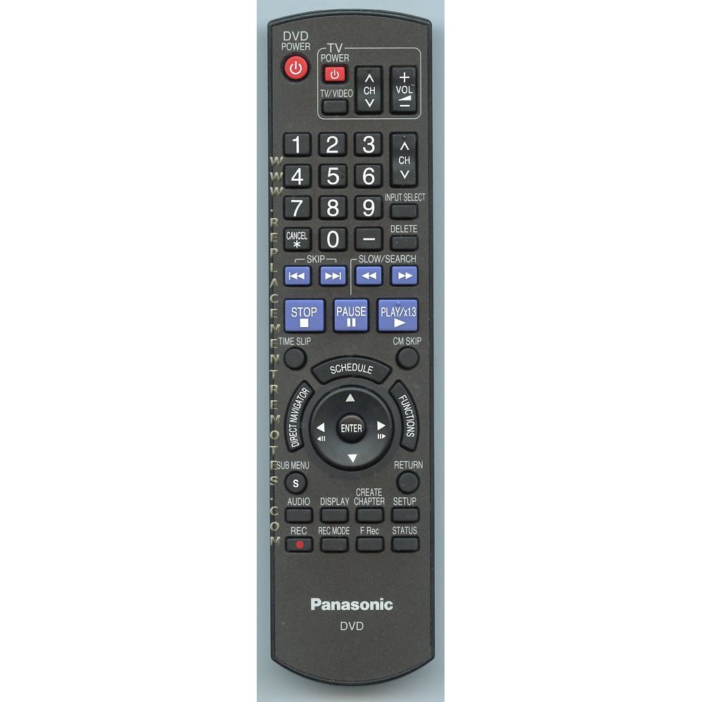 Télécommande pour enregistreur vidéo numérique Panasonic EUR7659T50 - EUR7659T50