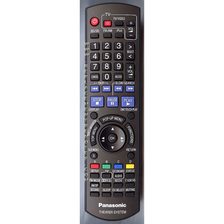 Panasonic N2QAKB000061 Home Theater Remote Control