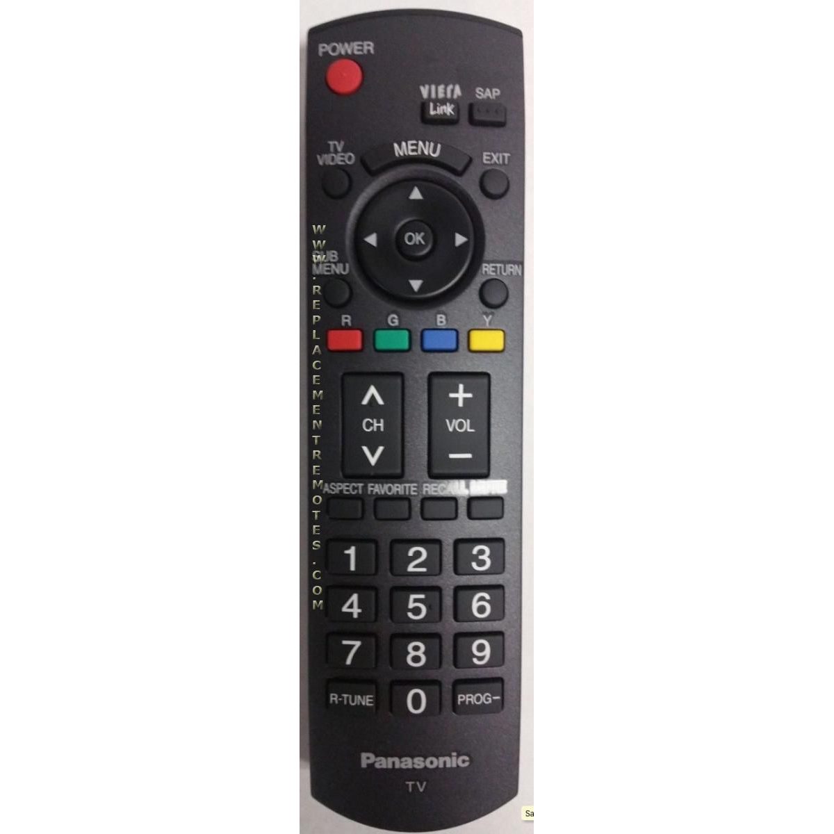 Panasonic N2QAYB000104 TV Remote Control