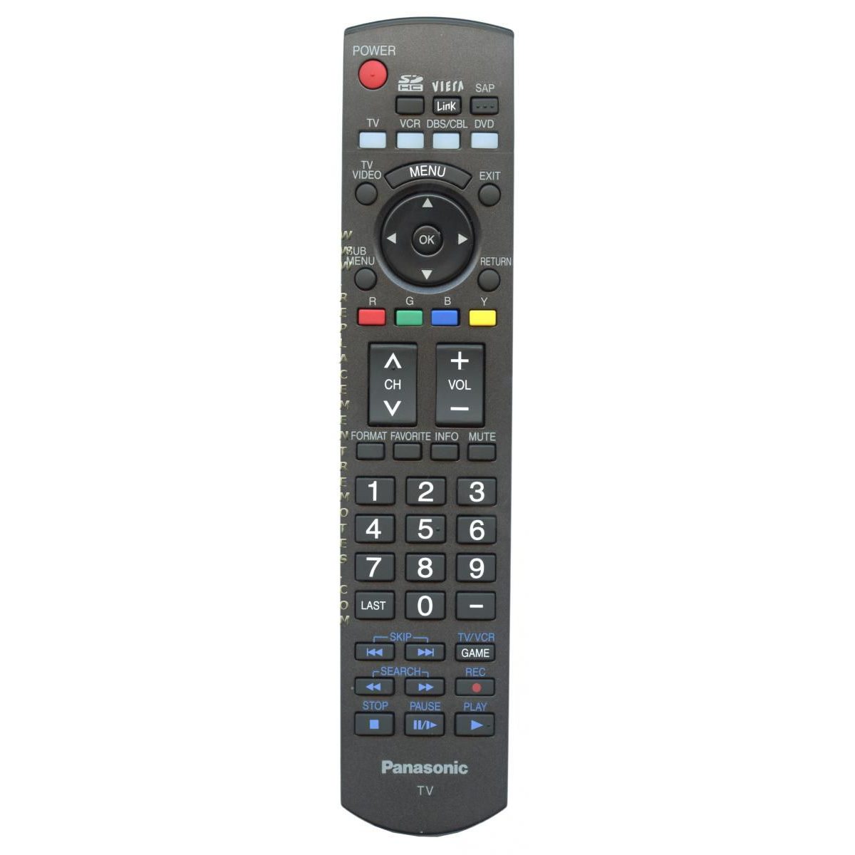 Panasonic N2QAYB000220 TV Remote Control