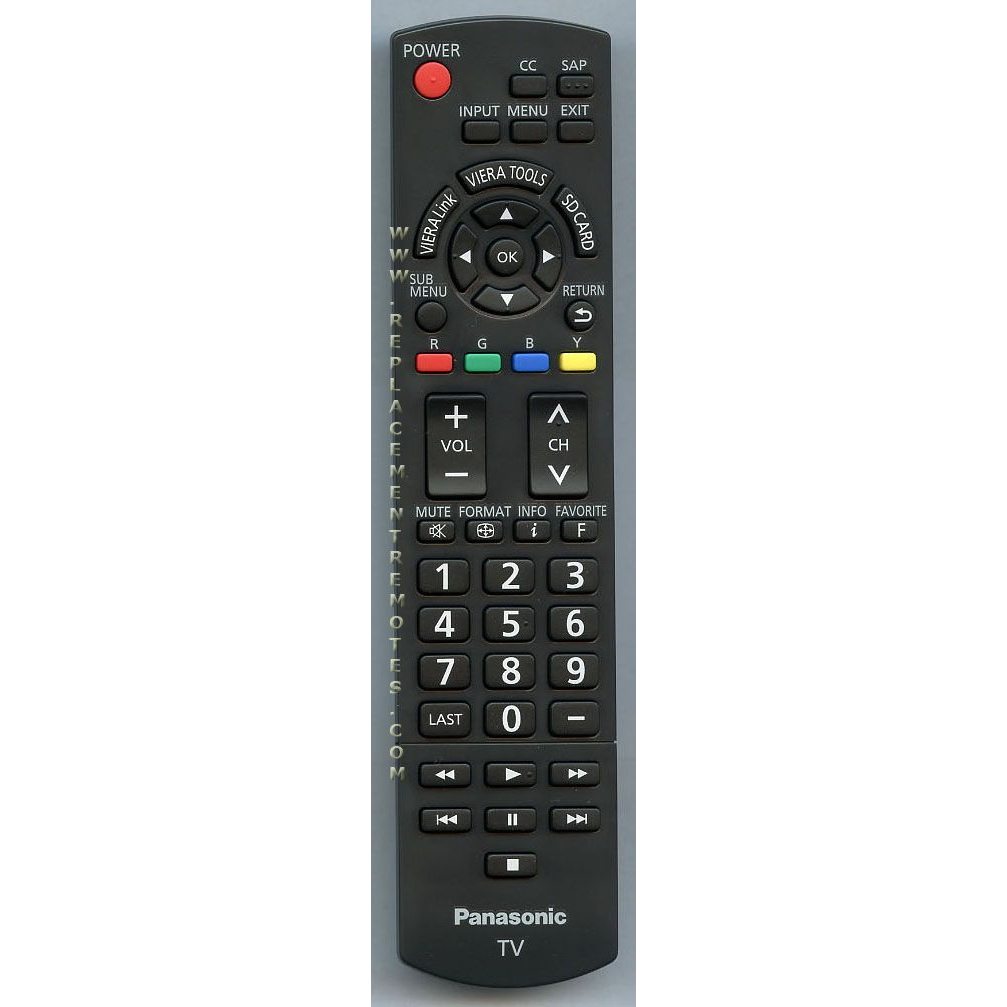 Panasonic N2QAYB000321 TV Remote Control