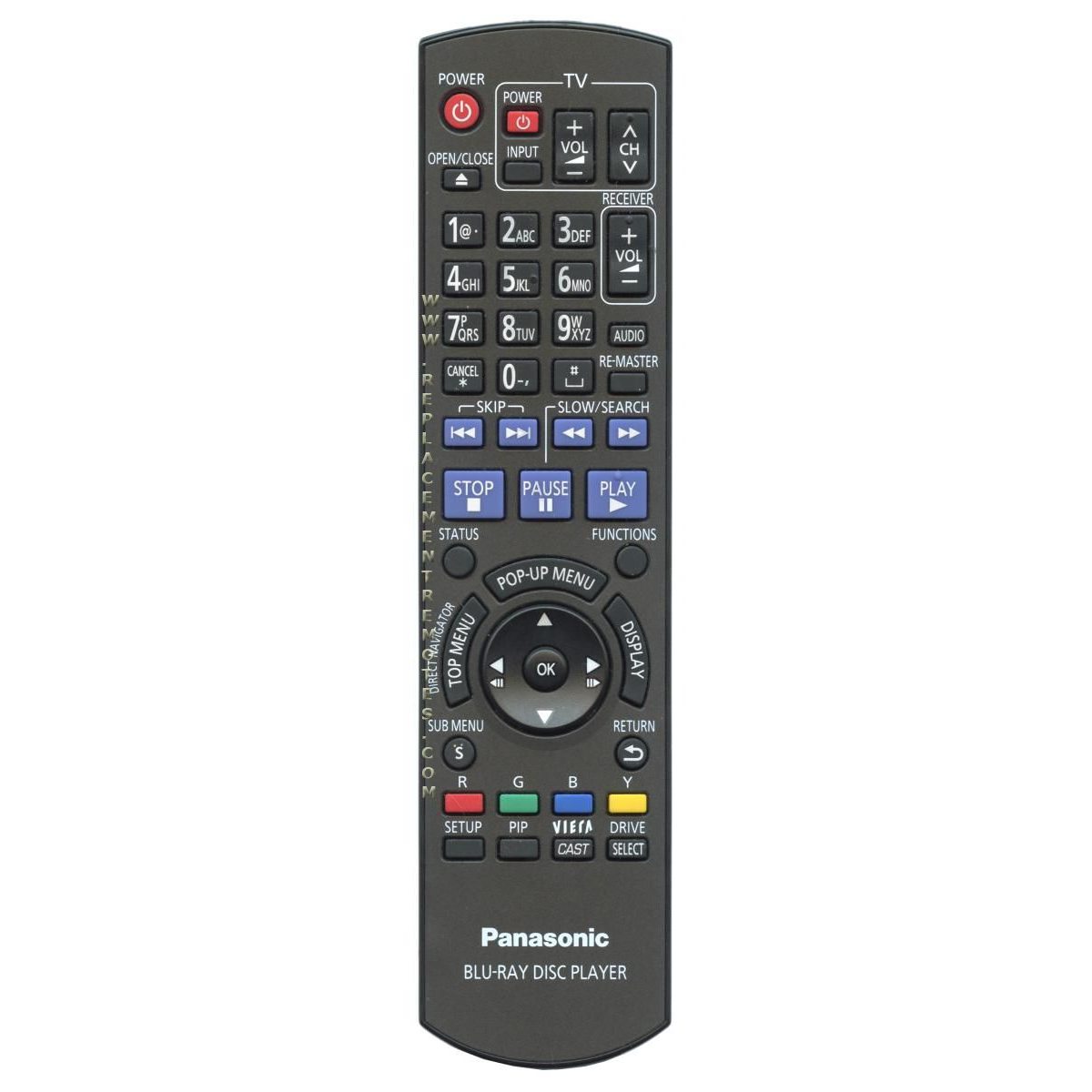 Control remoto de Blu-ray Panasonic N2QAYB000378