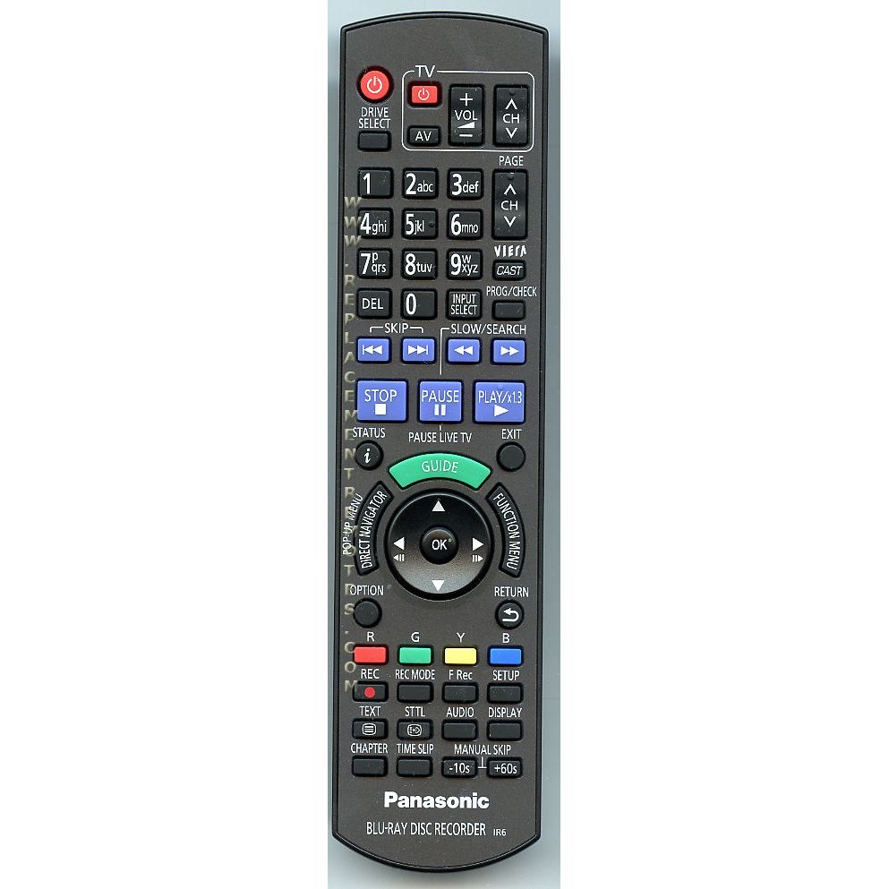 Control remoto de Blu-ray Panasonic N2QAYB000475