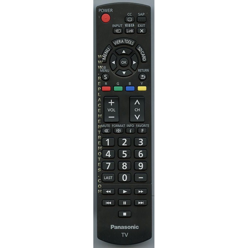 Panasonic N2QAYB000485 TV Remote Control