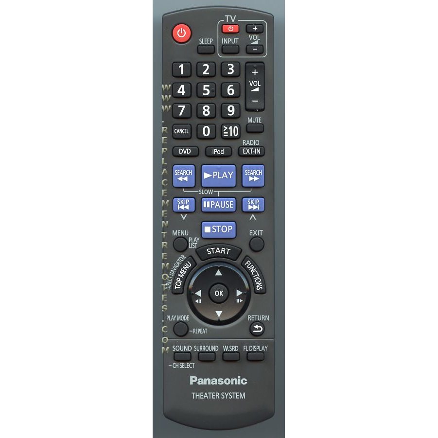 Panasonic N2QAYB000514 Home Theater Remote Control