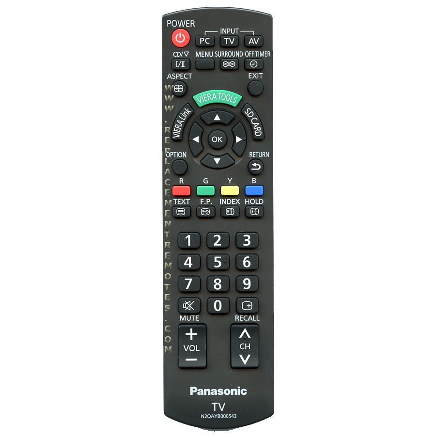 Télécommande pour téléviseur Panasonic N2QAYB000543