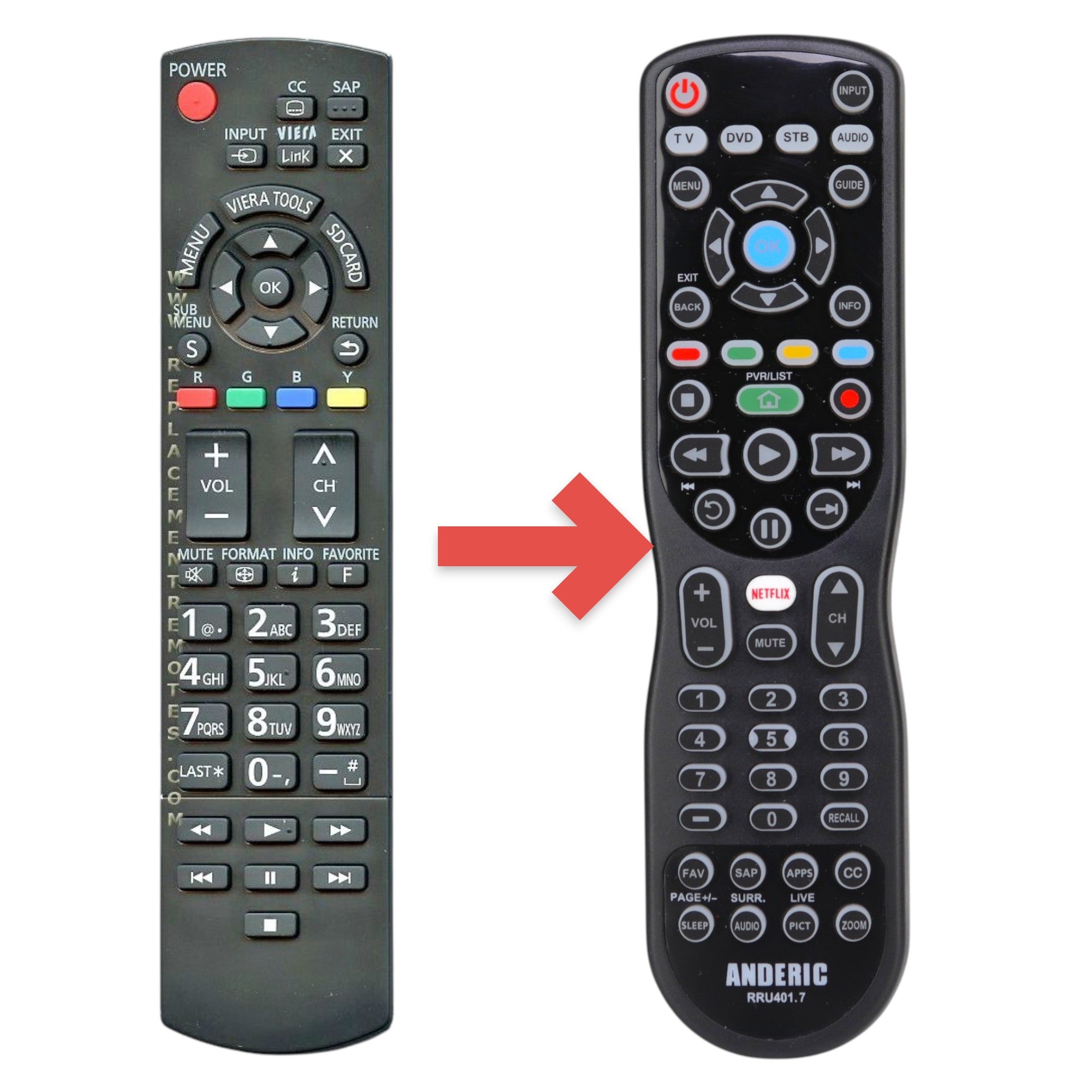 Control remoto para TV Panasonic N2QAYB000570