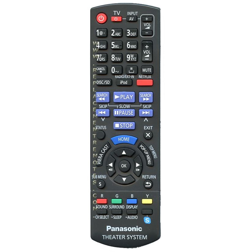 Control remoto para cine en casa Panasonic N2QAYB000632