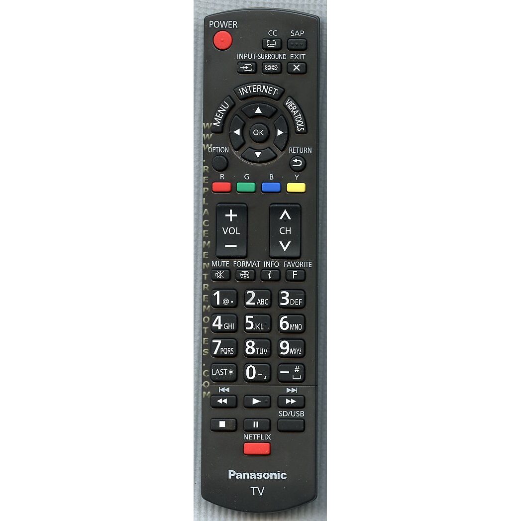 Control remoto para televisor Panasonic N2QAYB000779S