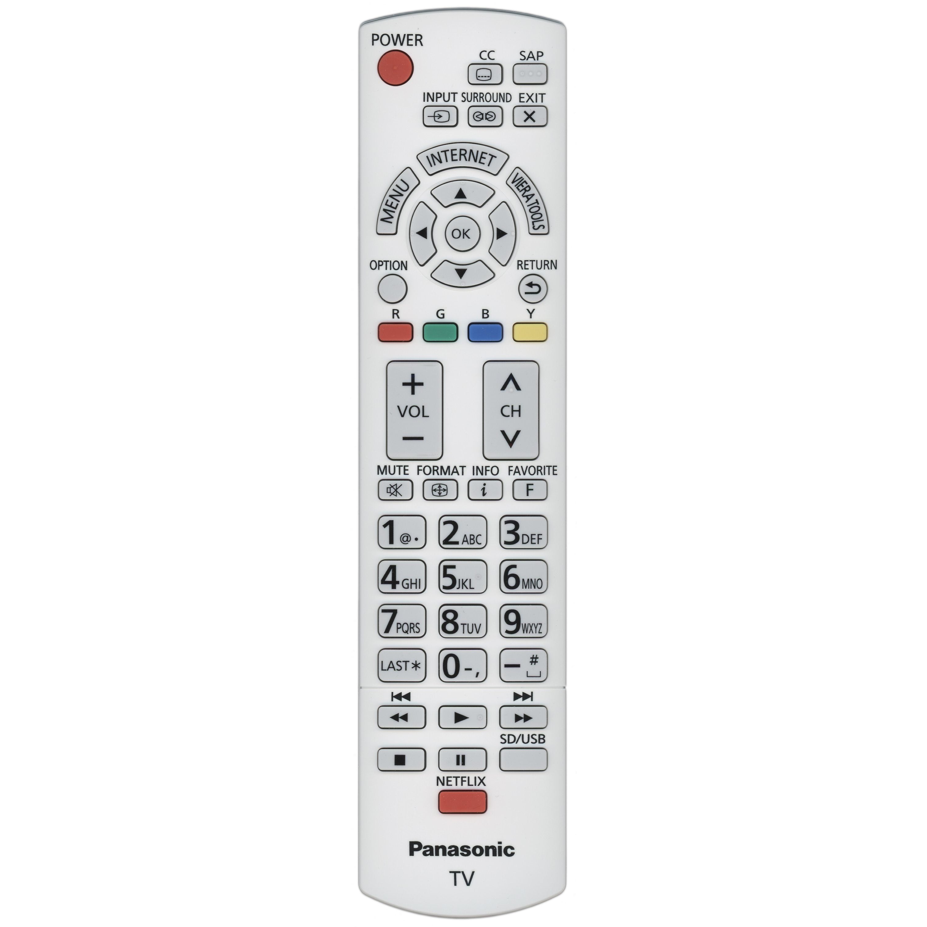 Télécommande pour téléviseur Panasonic N2QAYB000797