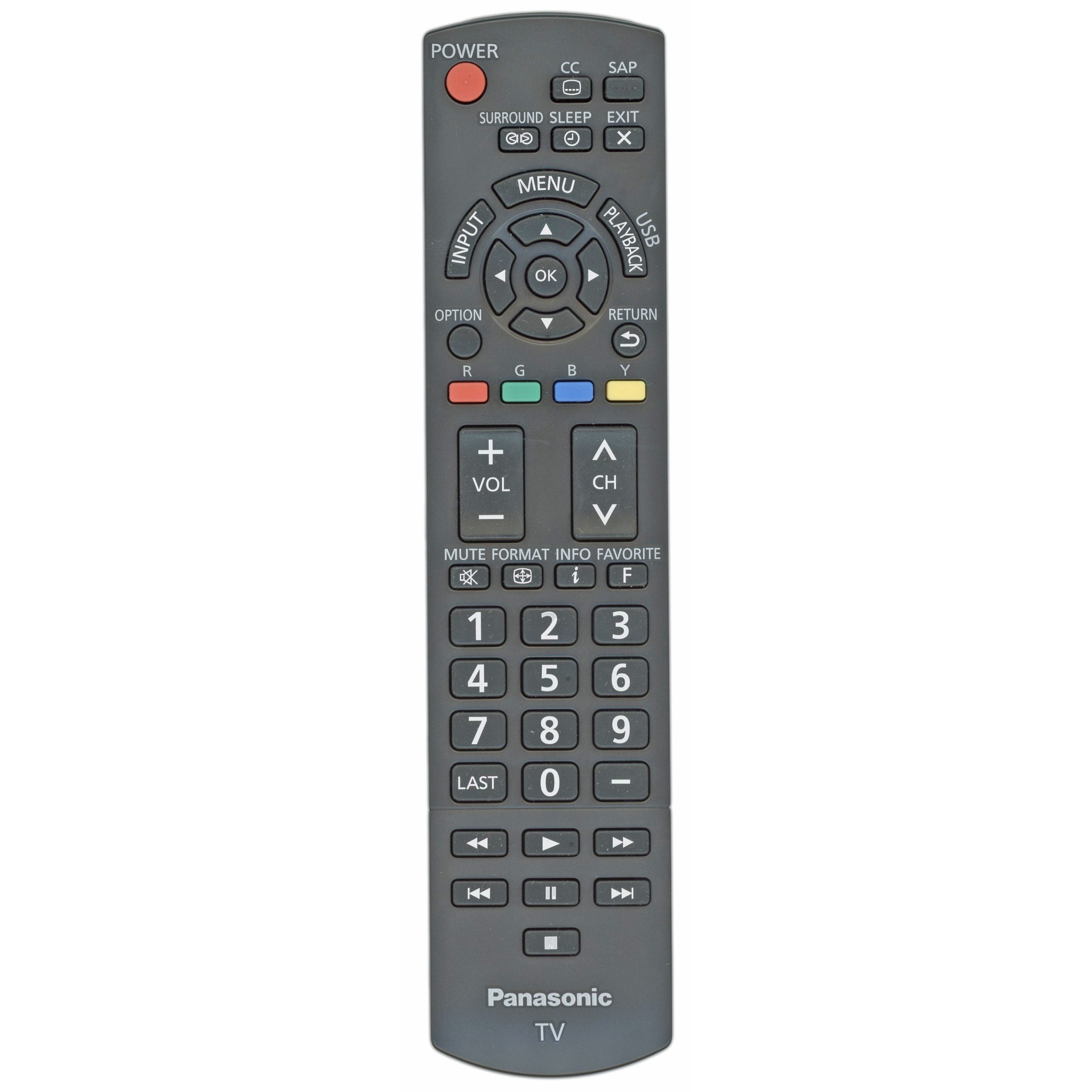 Control remoto para televisor Panasonic N2QAYB000806