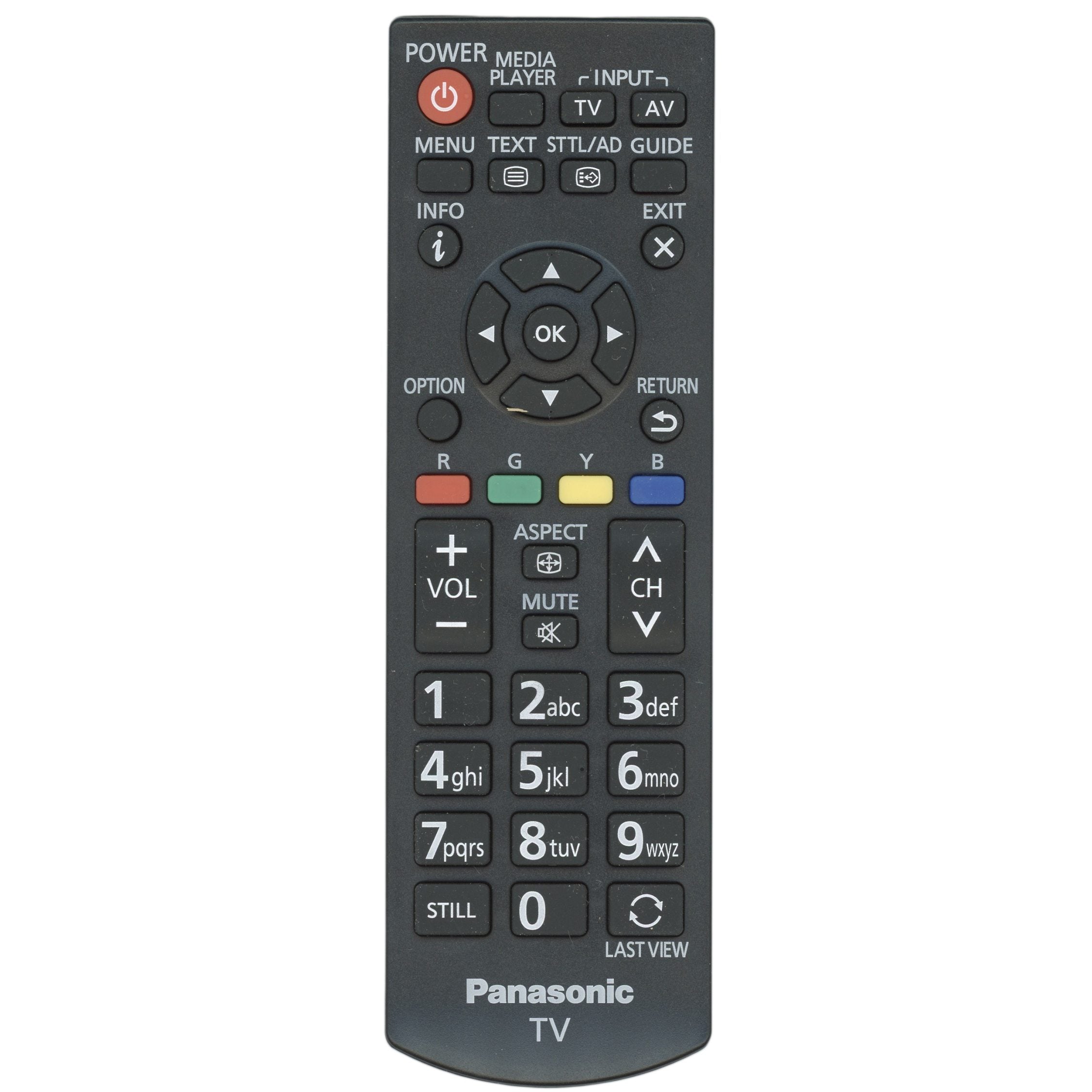 Control remoto para televisor Panasonic N2QAYB000818