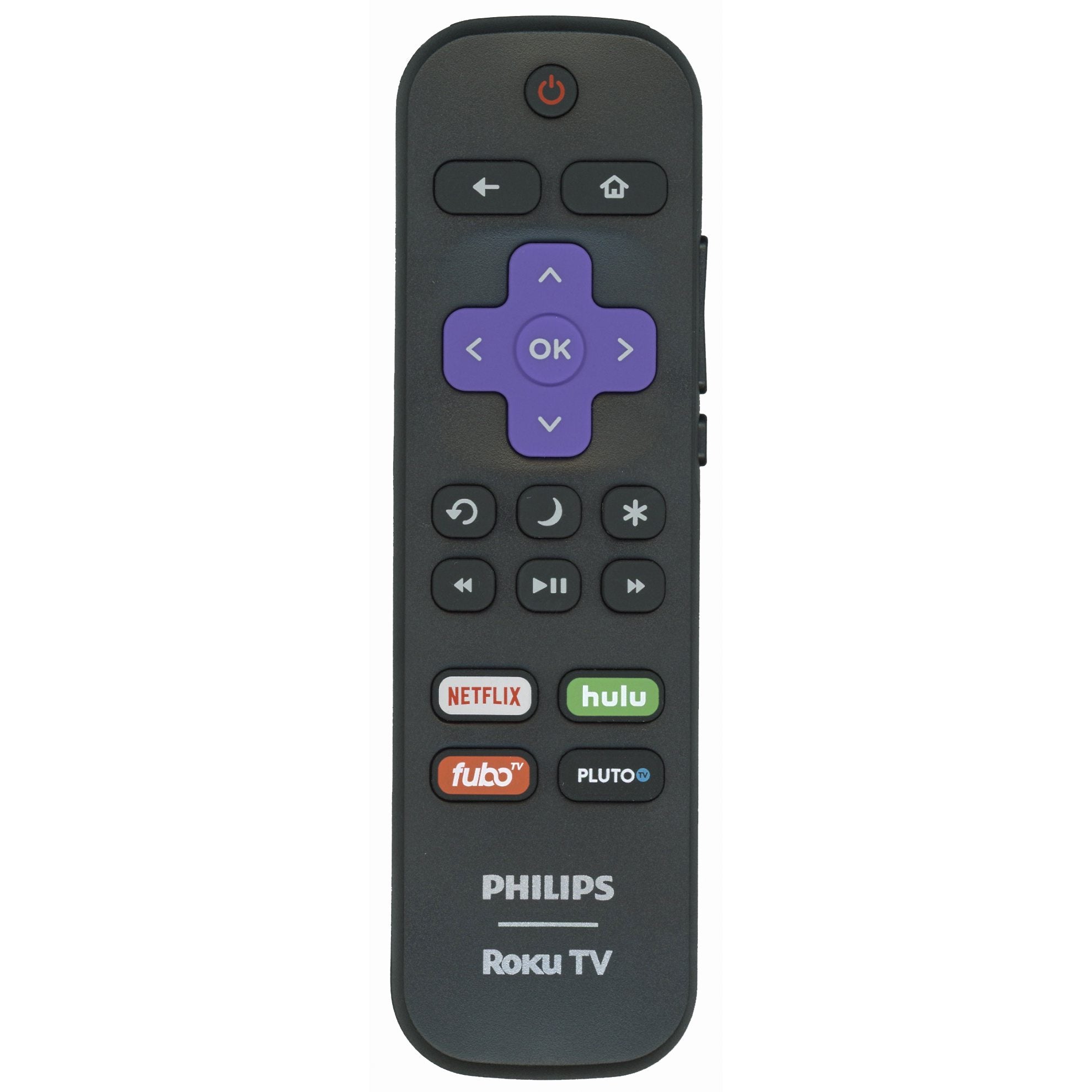 Télécommande Philips 101018E0015 pour téléviseur Roku - Netflix, Hulu, Fubo, Pluto - 101018E0015