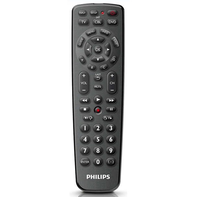 Télécommande universelle Philips SRP1003WM/17 pour 3 appareils