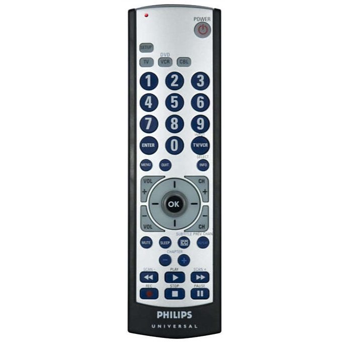 Control remoto universal Philips SRU2103S/27 para 4 dispositivos