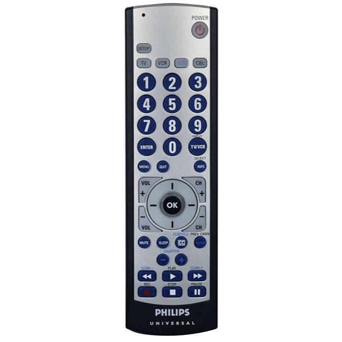 Télécommande universelle Philips SRU2104S/27 pour 4 appareils