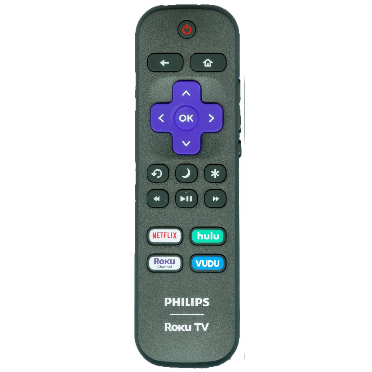 Philips URMT21CND009 Télécommande TV Roku - Netflix, Hulu, Roku, Vudu - URMT21CND009