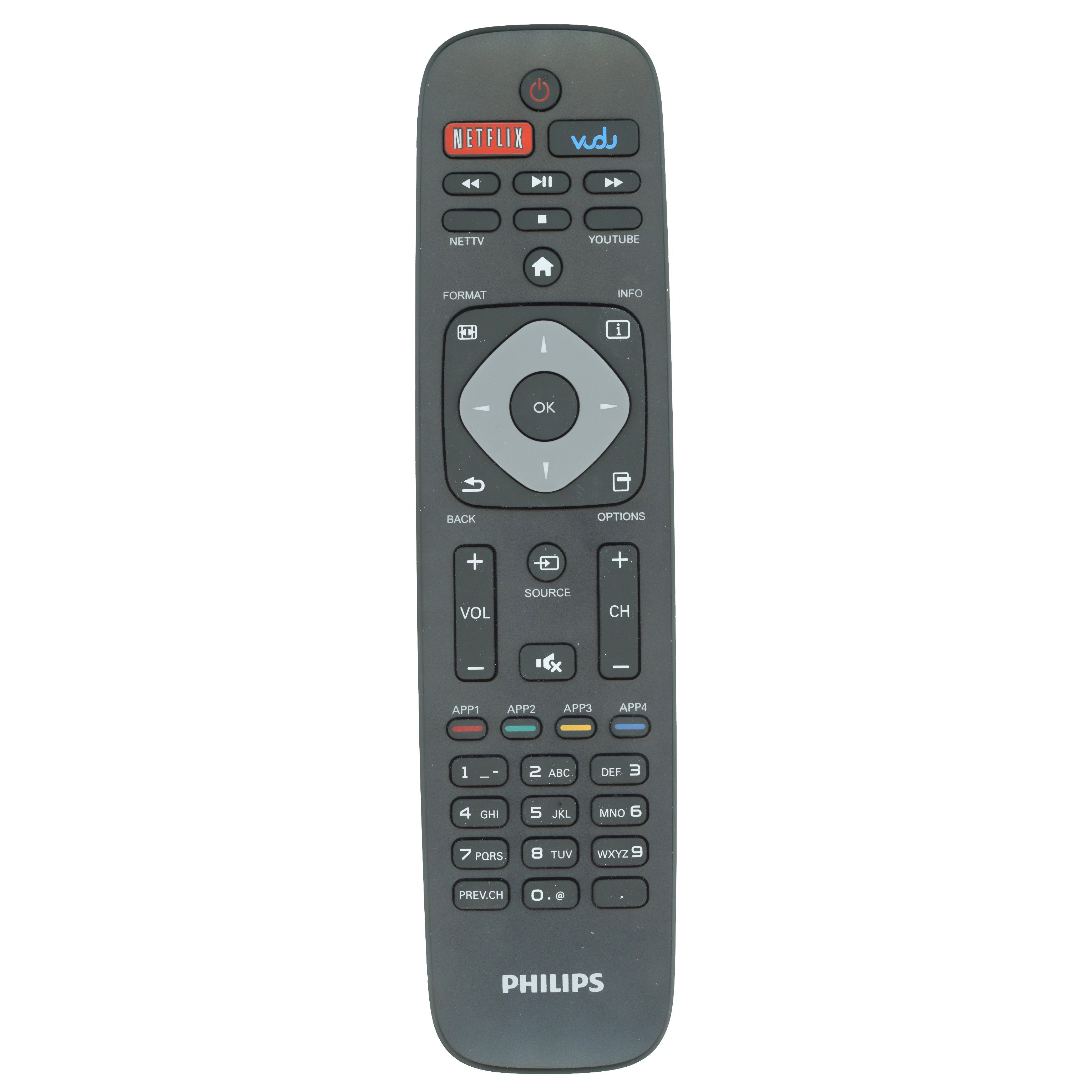 Télécommande pour téléviseur intelligent Philips URMT41JHG012 2017