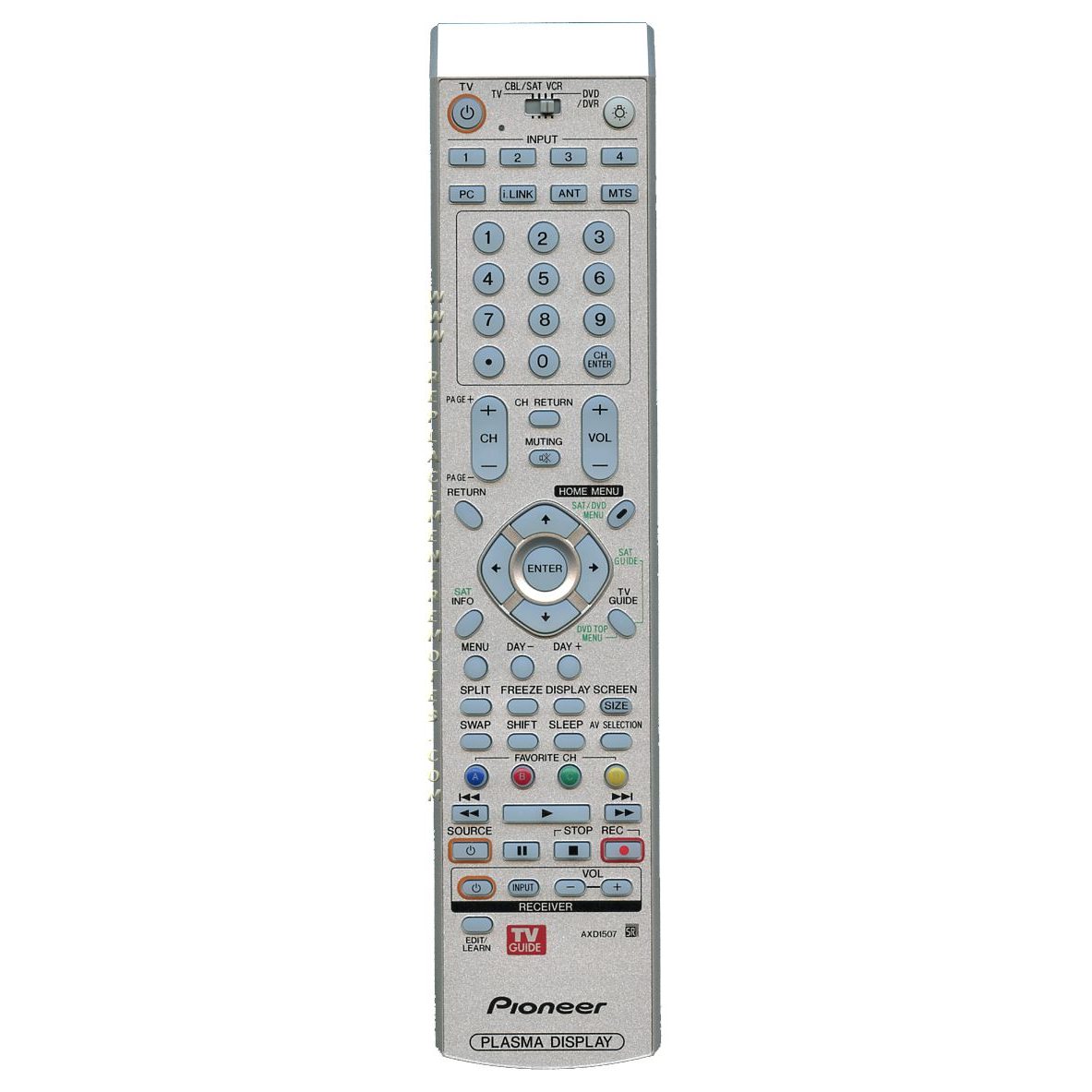 Pioneer AXD1507 TV Remote Control