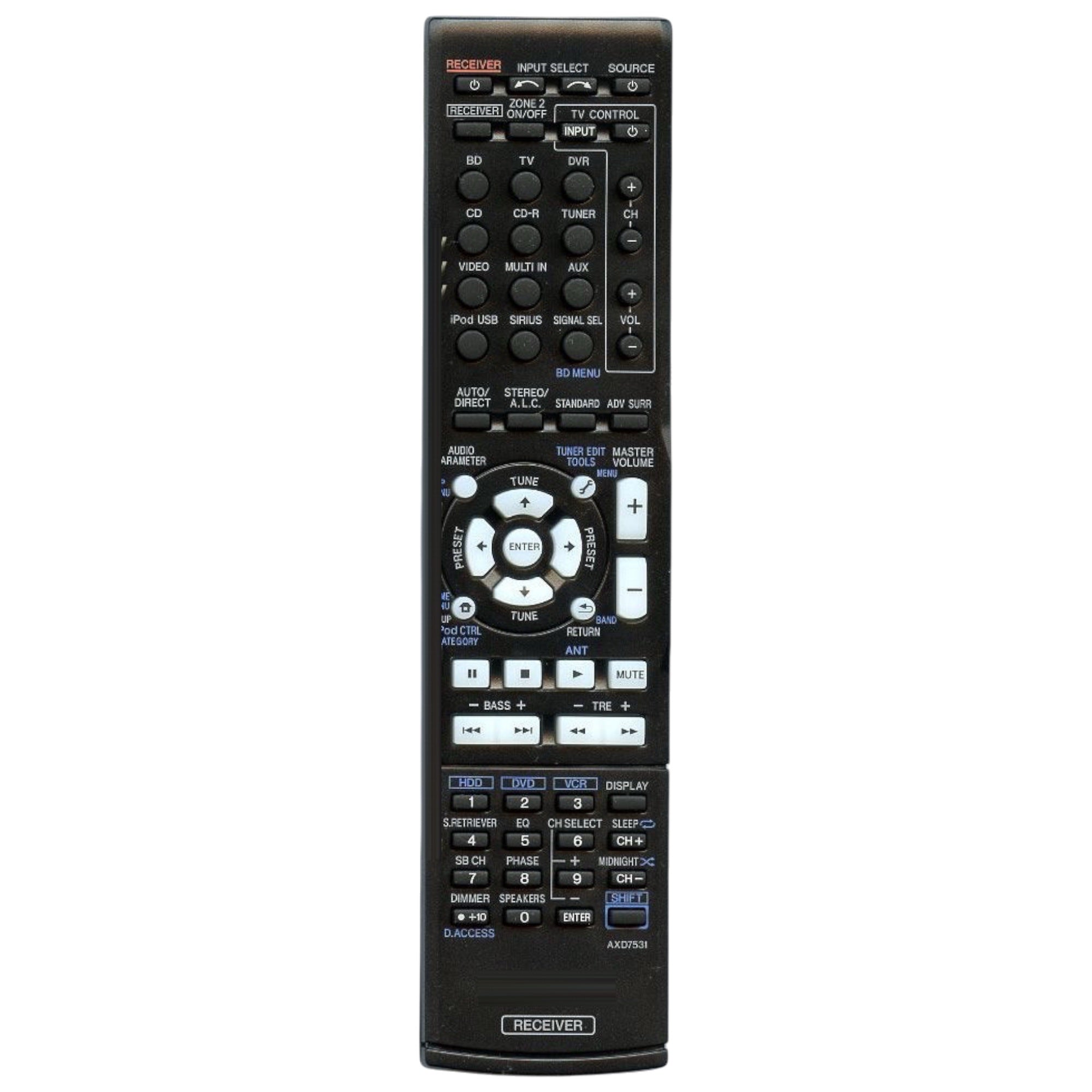 Control remoto del receptor Pioneer AXD7531