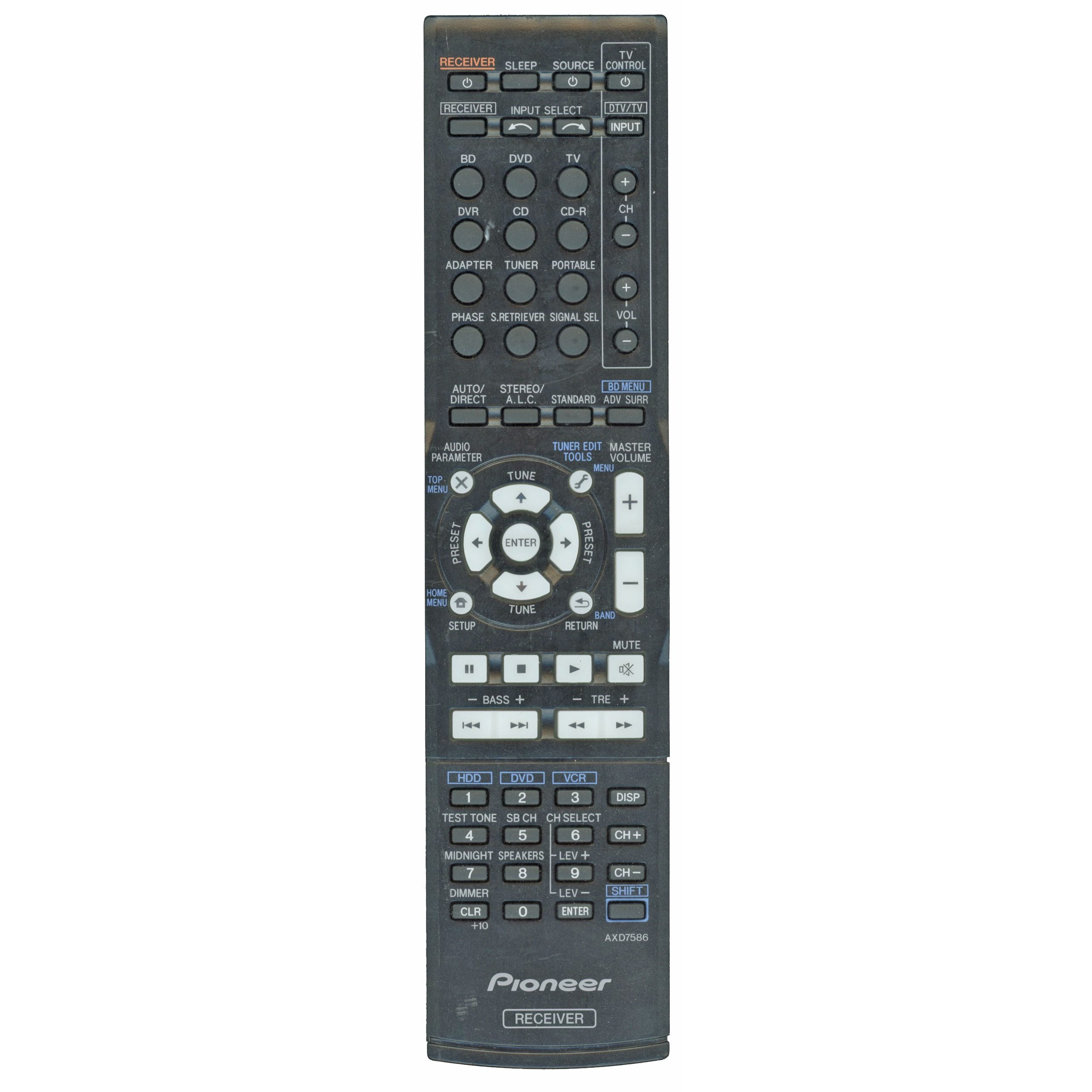 Control remoto del receptor Pioneer AXD7586
