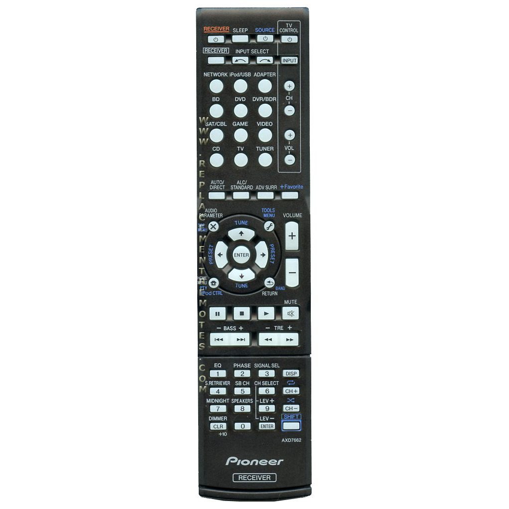 Control remoto del receptor Pioneer AXD7662