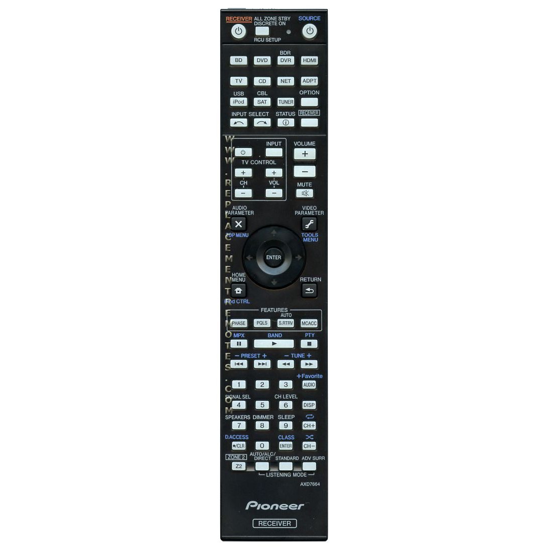 Control remoto del receptor Pioneer AXD7664