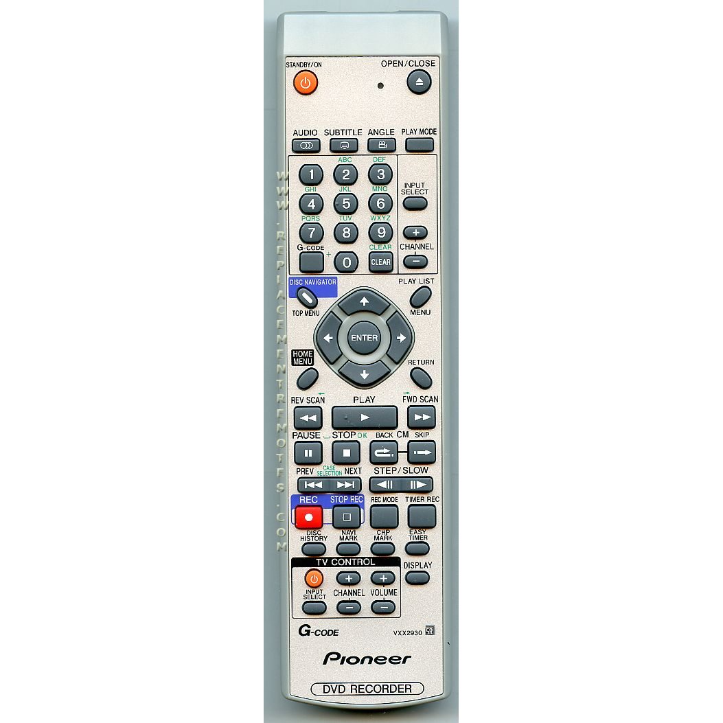 Pioneer VXX2930 Receiver Remote Control