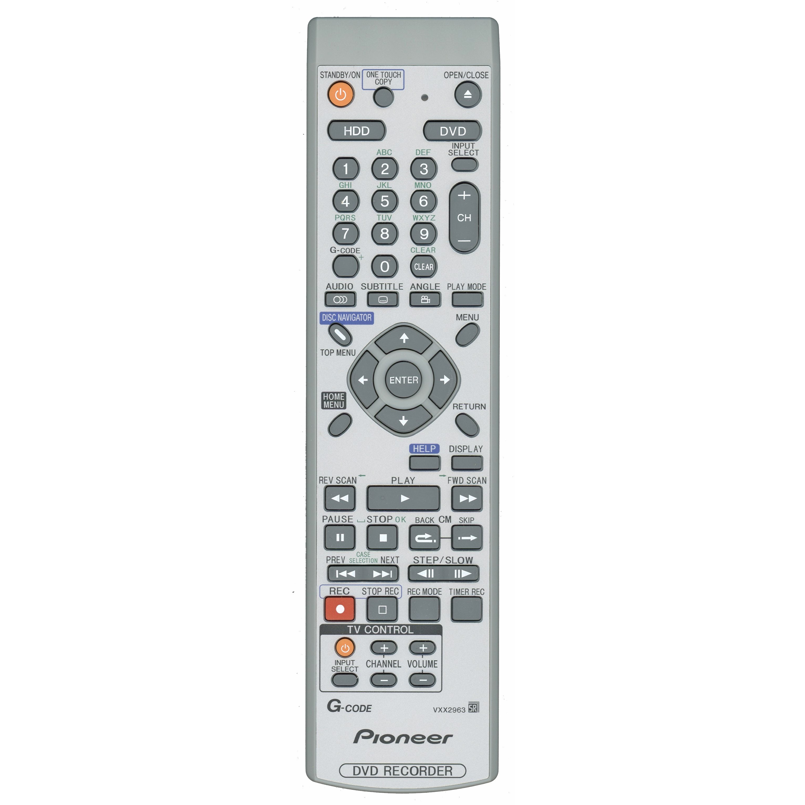 Télécommande pour lecteur DVD-R Pioneer VXX2963