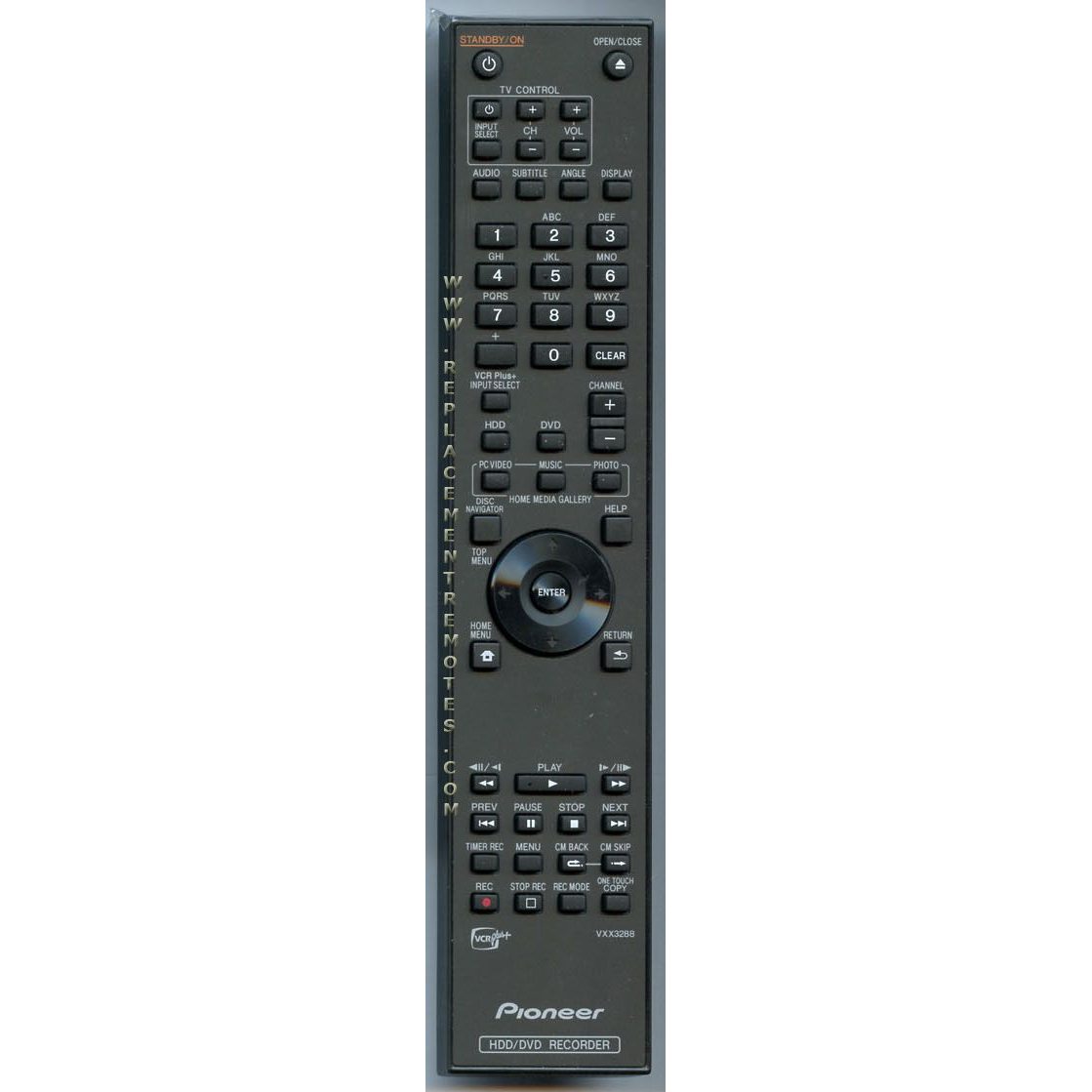 Pioneer VXX3288 DVDR Remote Control