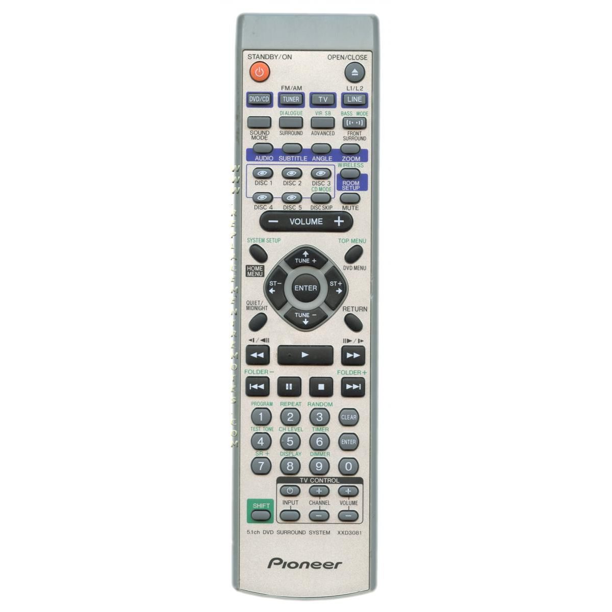 Télécommande pour home cinéma Pioneer XXD3081