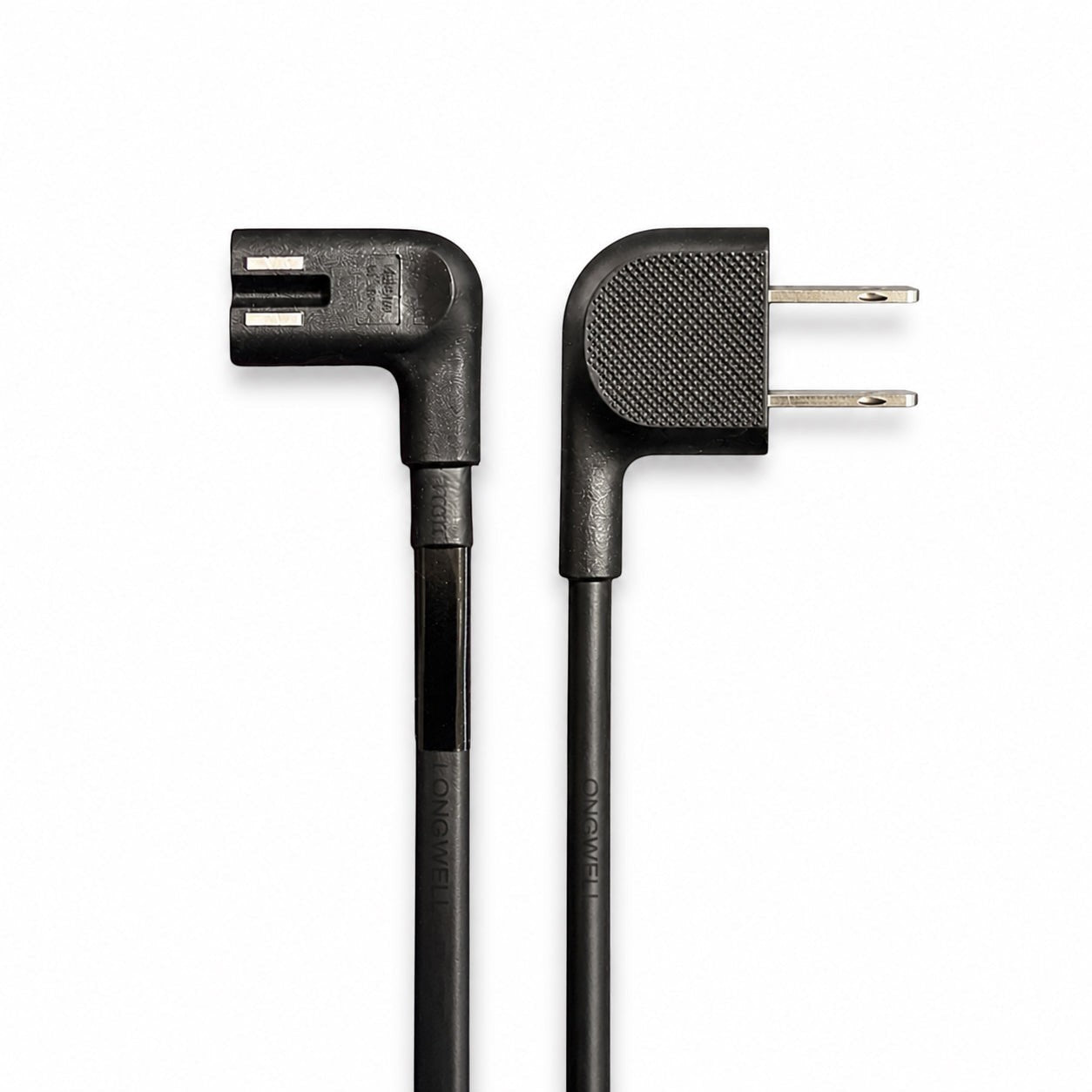 Sustituto del cable de alimentación de CA gris 3903-001188 de Samsung | 1,5 m - C7 en ángulo figura 8 a 2 clavijas en ángulo | No polarizado – 3903-001188