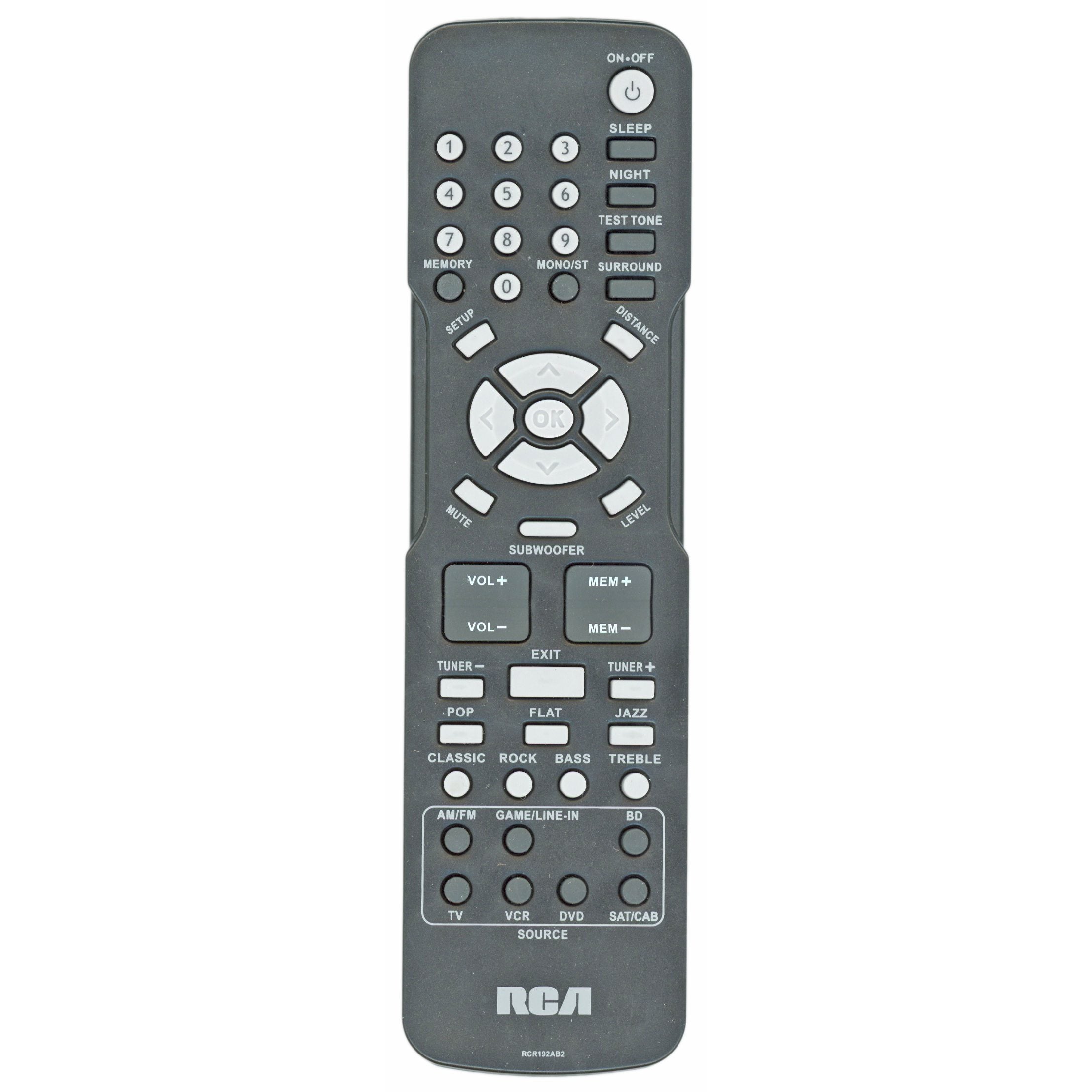 Control remoto para cine en casa RCA RCR192AB2