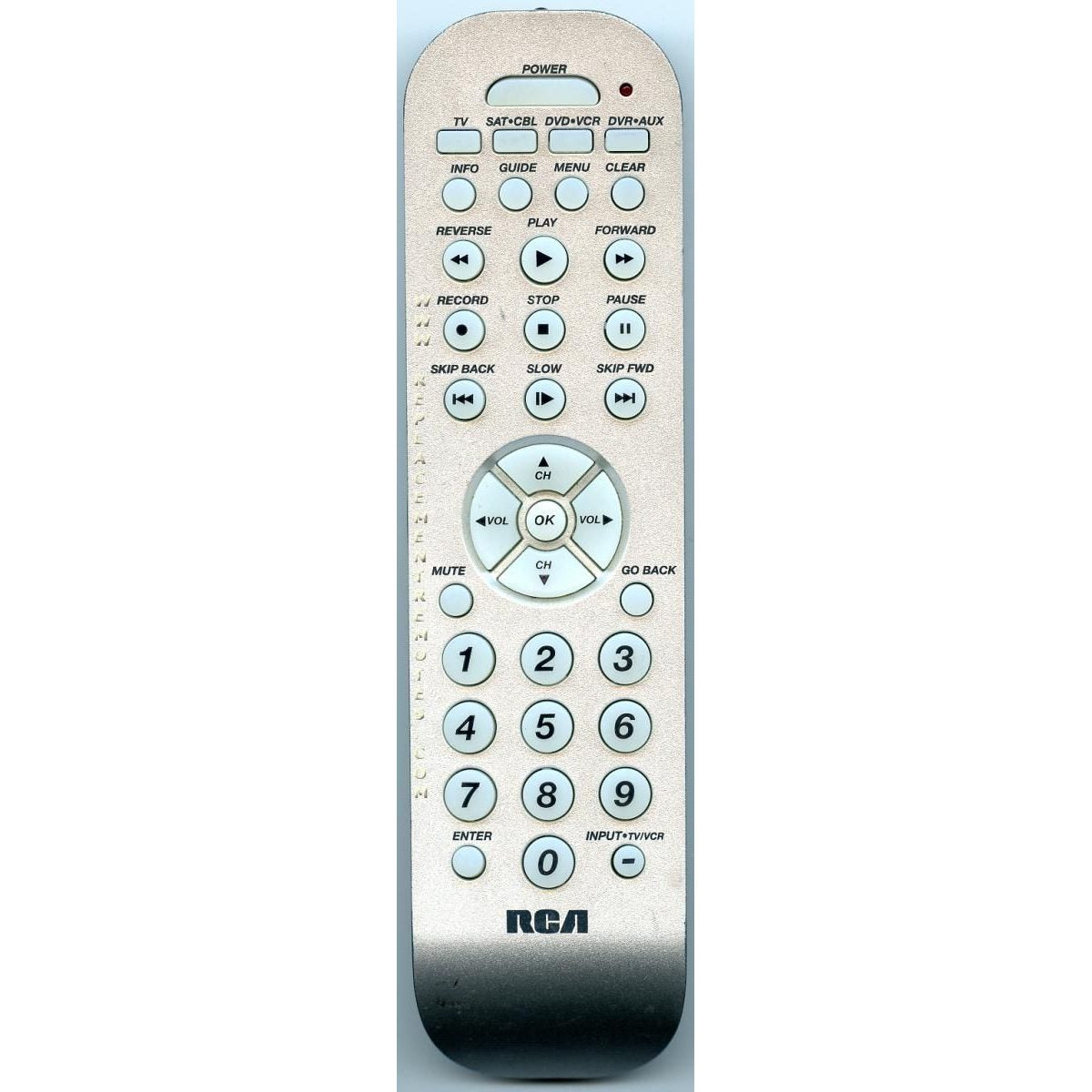 Control remoto universal RCA RCR4373 para 4 dispositivos