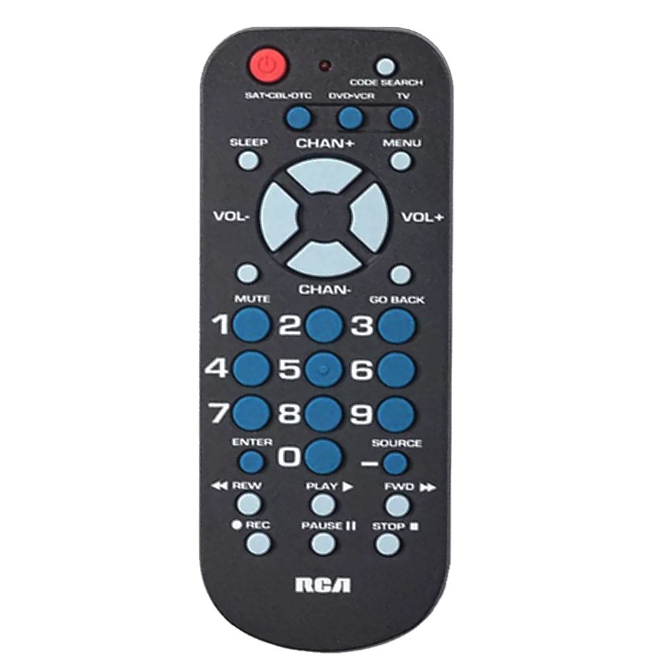 Control remoto universal RCA RCR503BE para 3 dispositivos