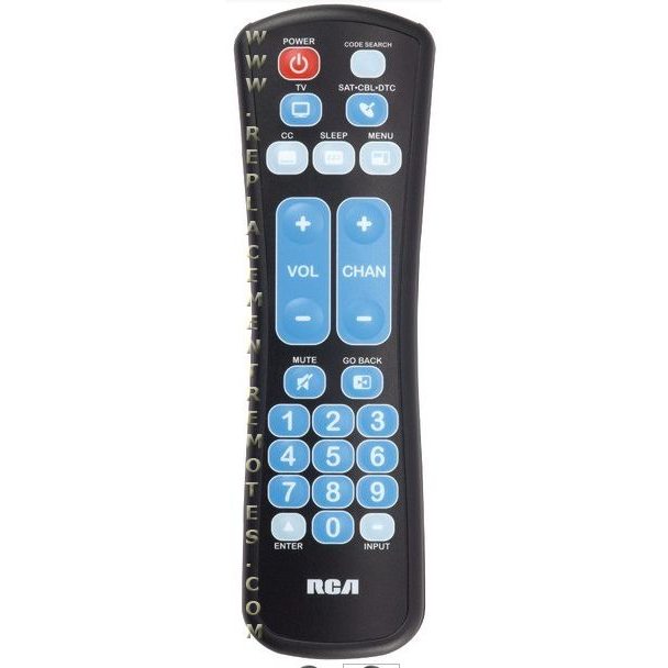 Control remoto universal de membrana RCA RCRHM02BR para 1 dispositivo