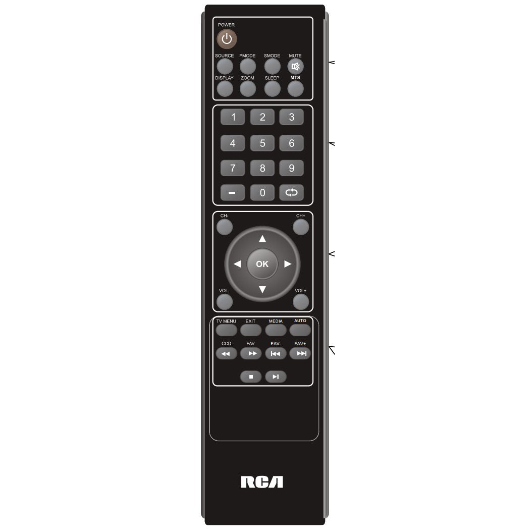 Télécommande TV RCA RLC4009REM