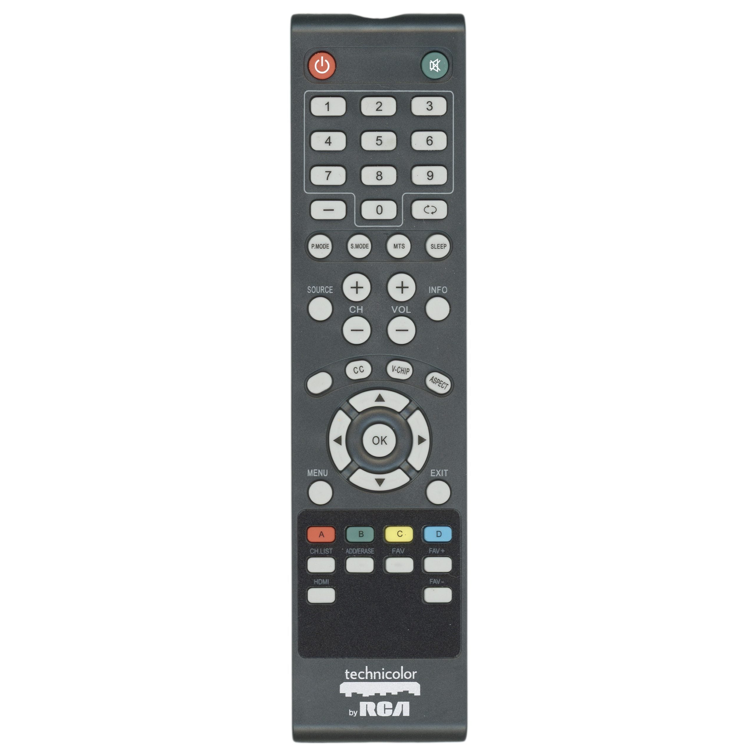 Control remoto para TV Technicolor RCA TC3250AREM
