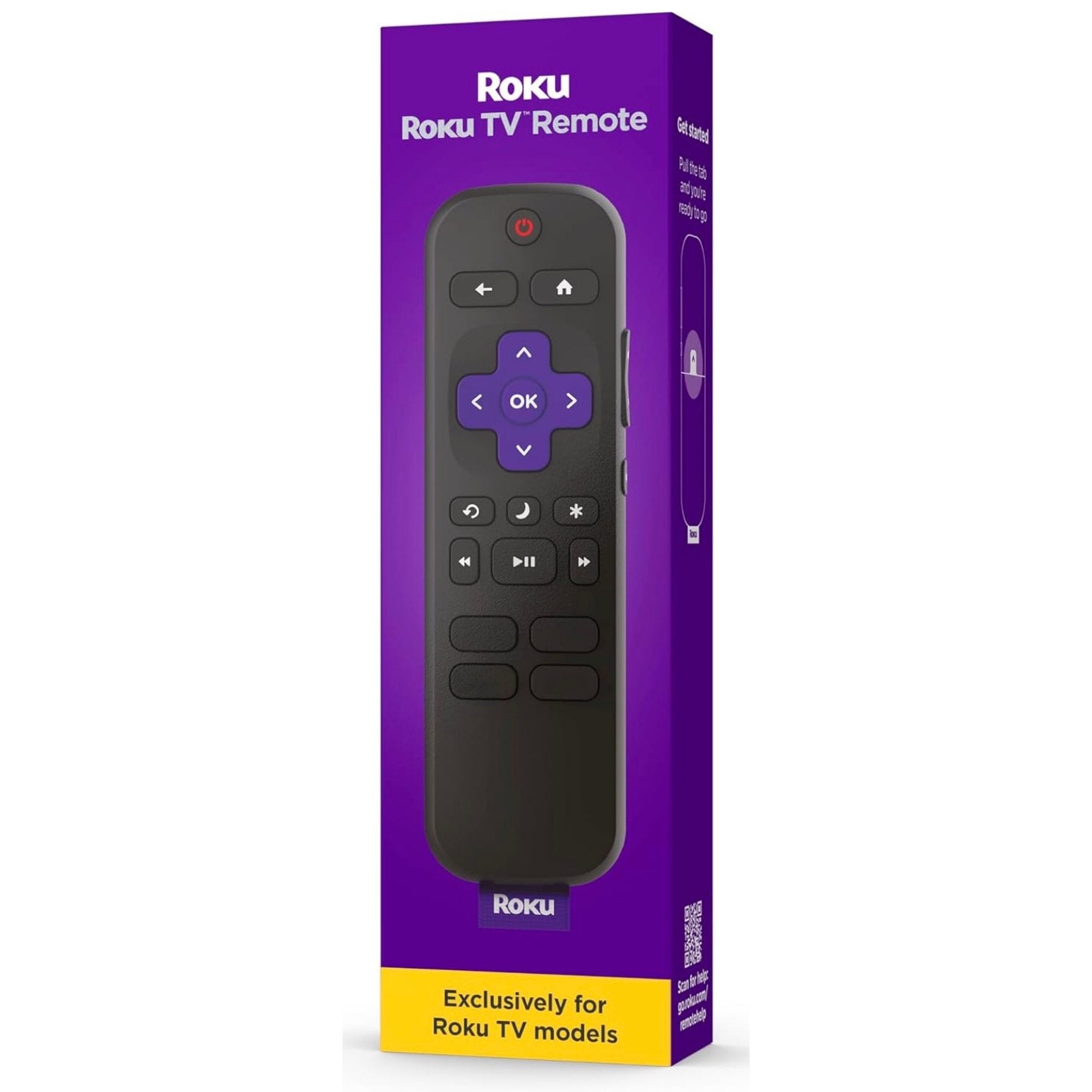 Roku RC-C1R Universal IR for All Roku TVs TV Remote Control | IR - RCC1R