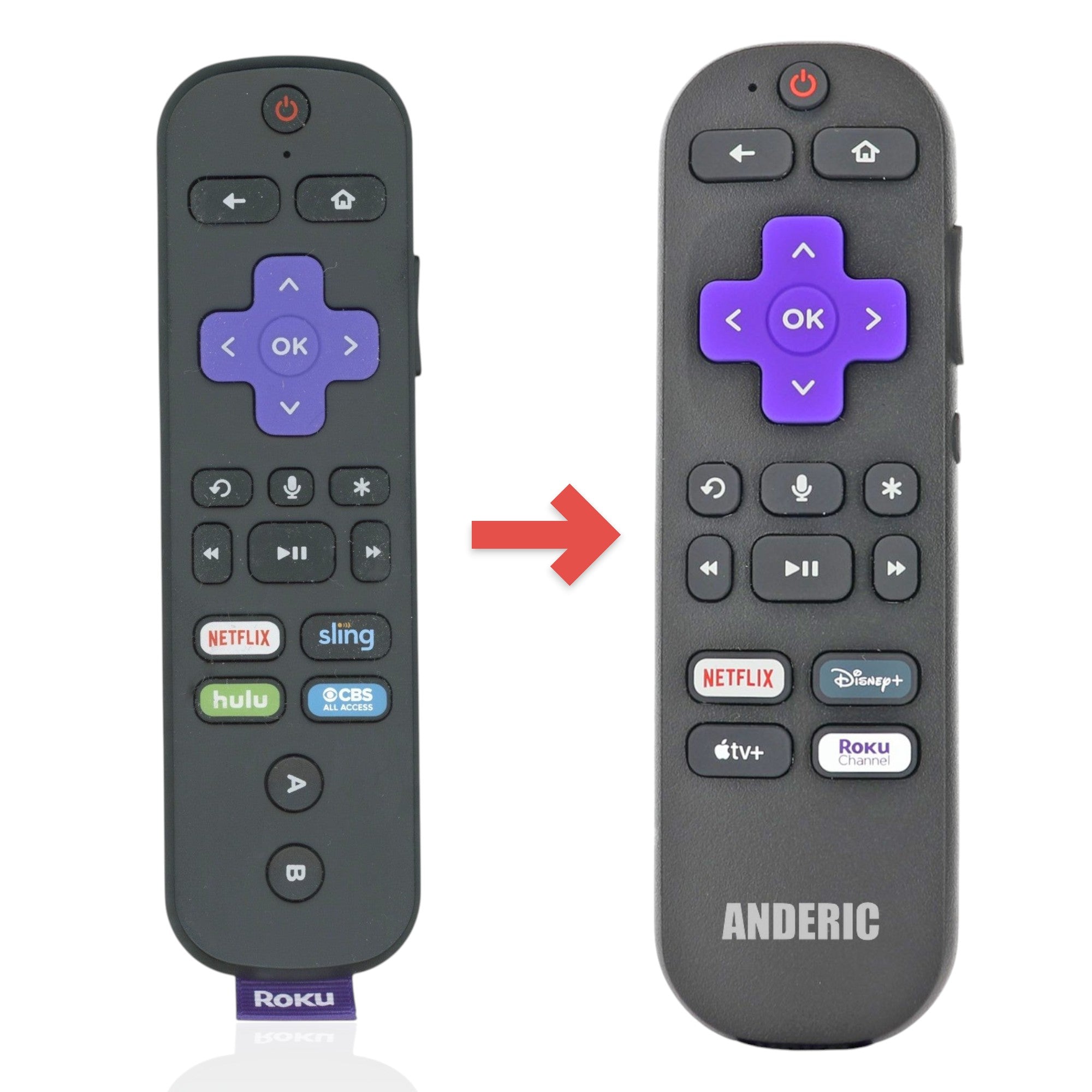 Télécommande de streaming Roku RCAL4 RF/JEUX/TV - 3226000437