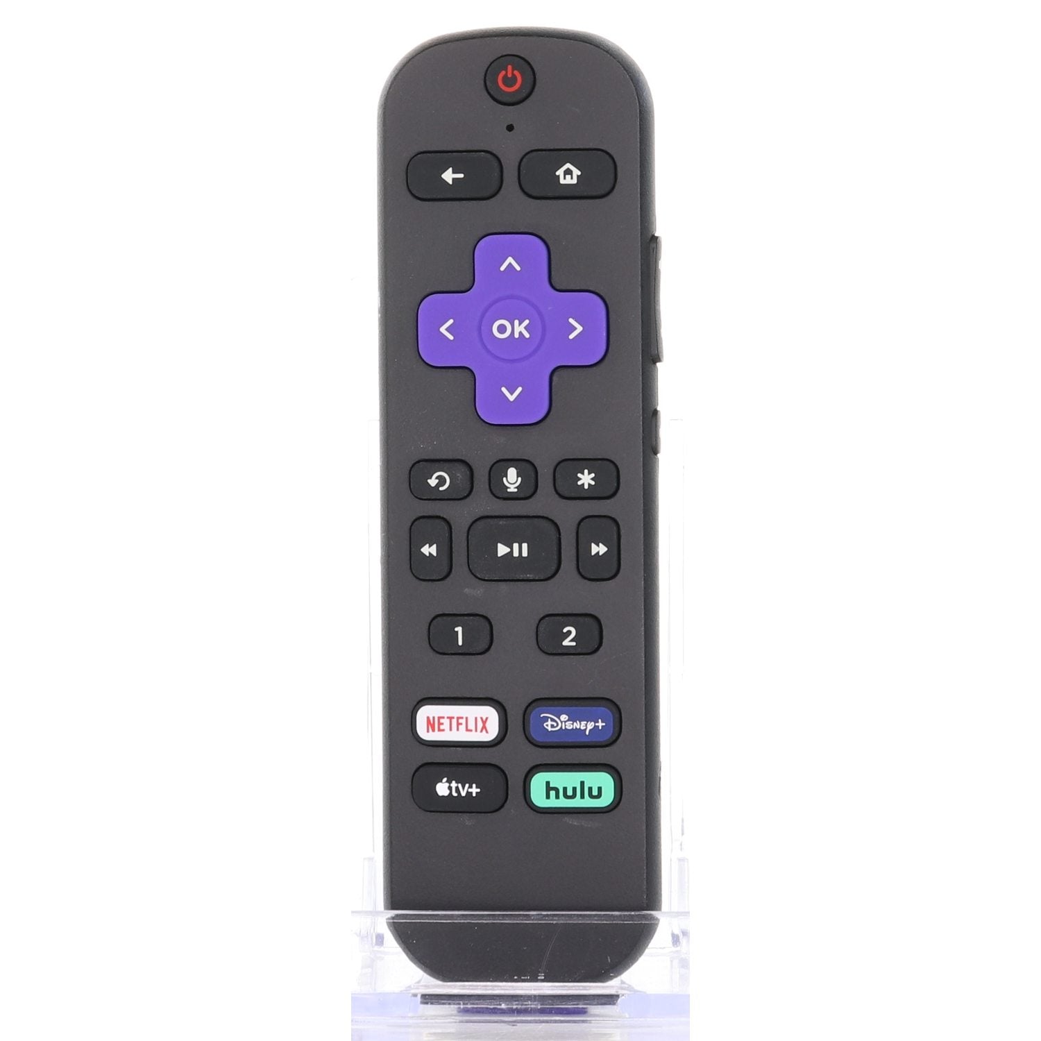 Roku RC-MC1 Streaming TV Remote Control | RF | Headphones | Voice | Favorites | Netflix | Disney + | Apple TV + | Hulu - 3226001117