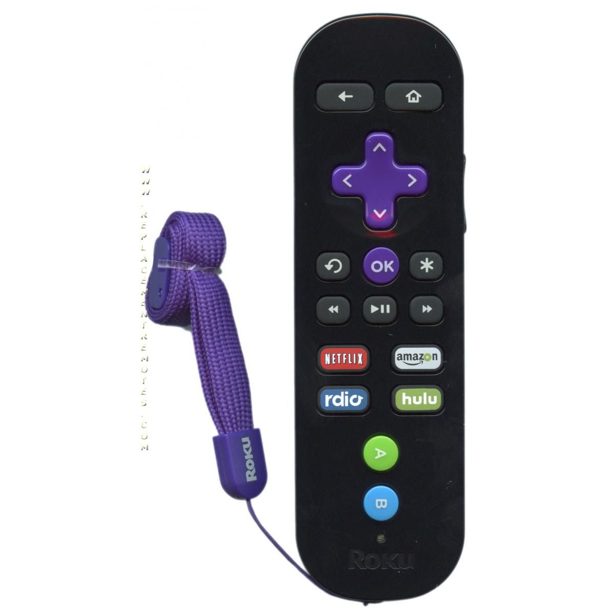 Roku ROKU 3 RF SHORTCUTS Streaming Remote Control - ROKU3RF