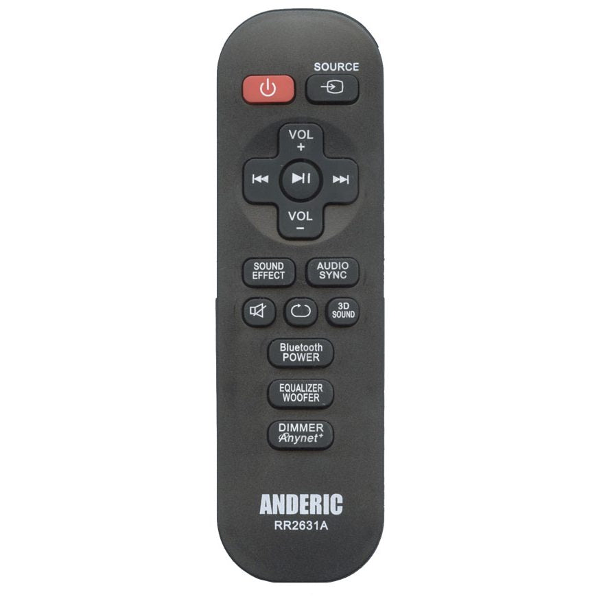 Anderic RR2631A Replacement Sound Bar Remote Control for Samsung AH59-02631A and Similar Models