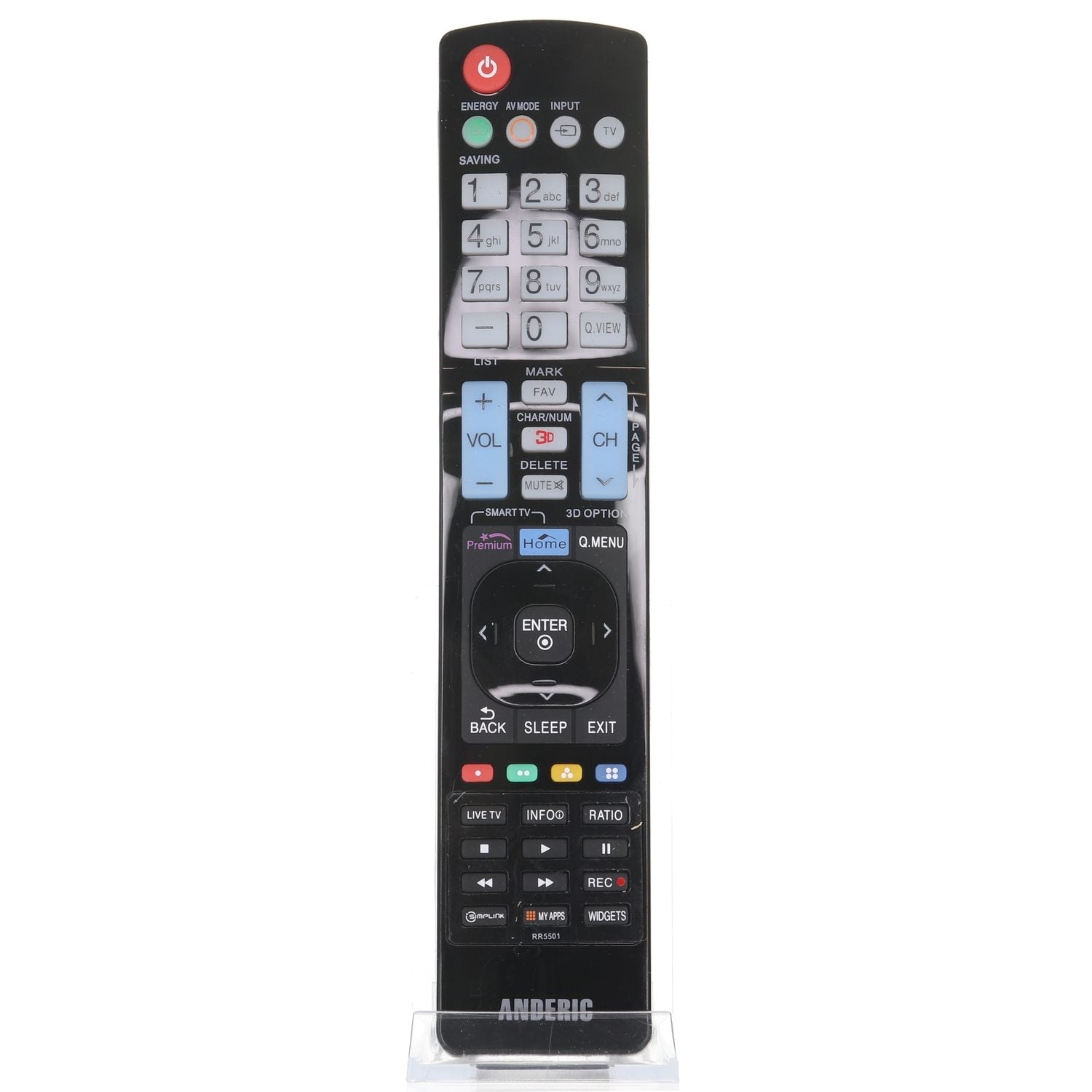 Control remoto Anderic AKB74115501 para televisor LG - RR5501