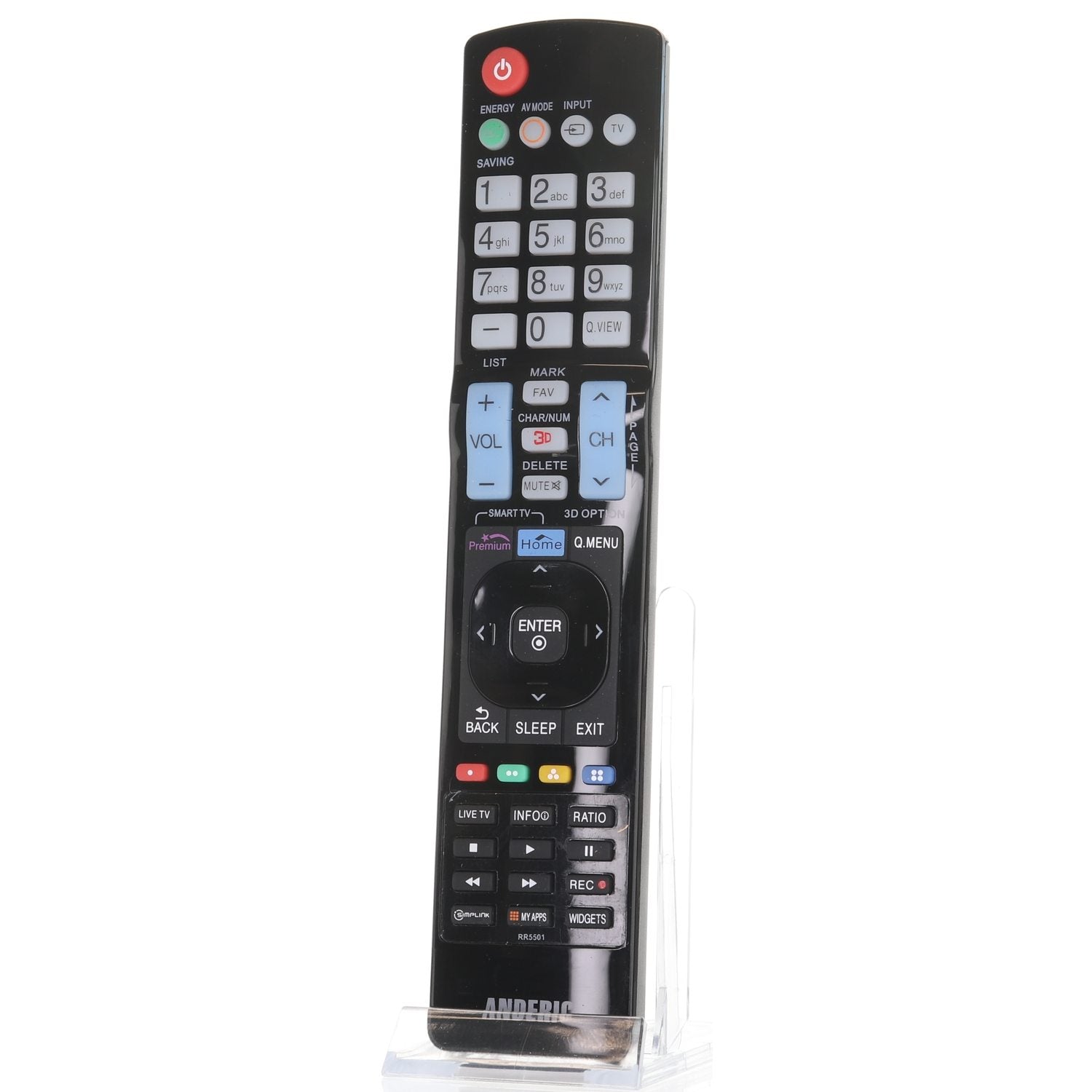 Anderic RR5501 Replacement TV Remote Control for LG AKB74115501 and Others