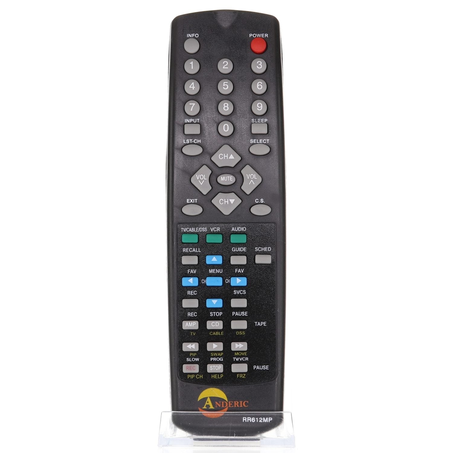 Anderic RR612MP Replacement Remote Control for Hitachi CRT TV | CLU-612MP